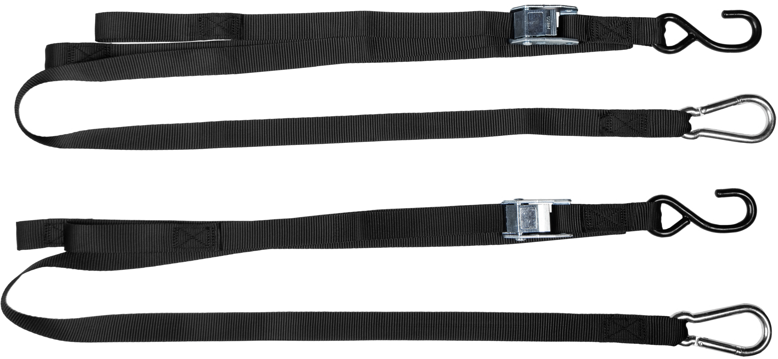 FIRE POWER 1" X 6' TIE-DOWN BLACK 2/PK - 29-13015