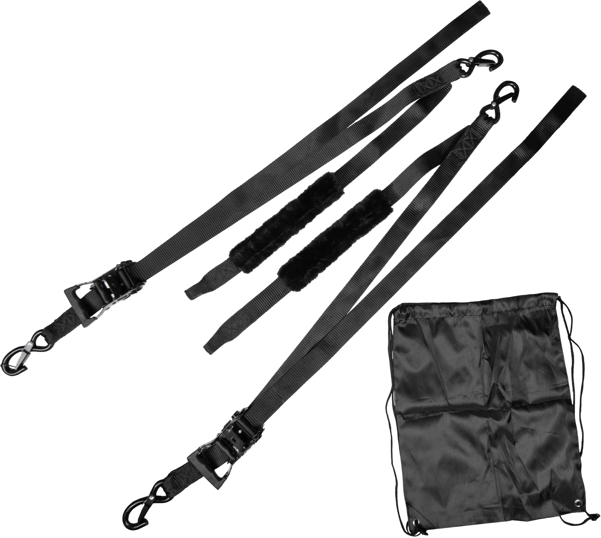 FIRE POWER TOW STRAP W/ 1/5" SHACKLE BLACK 1/PK - 29-13099