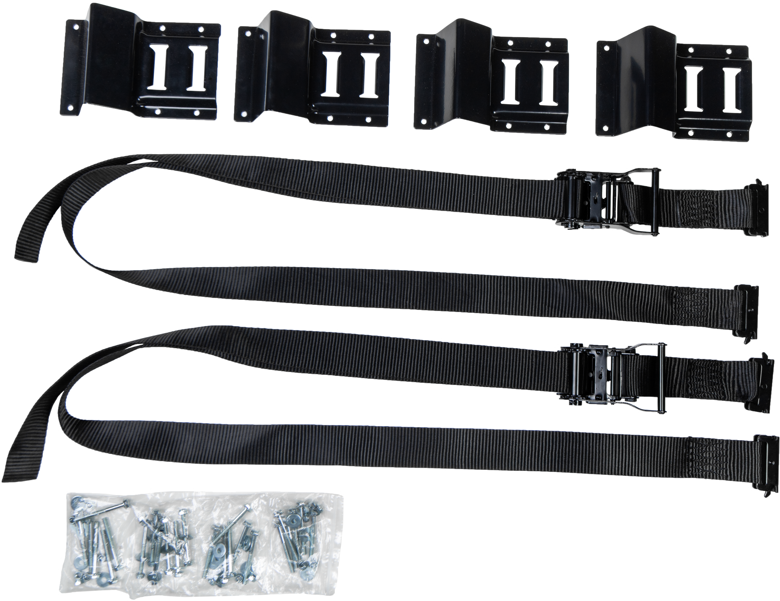 FIRE POWER WHEEL CHOCK AND STRAP KIT BLACK 2PCS - 29-14003