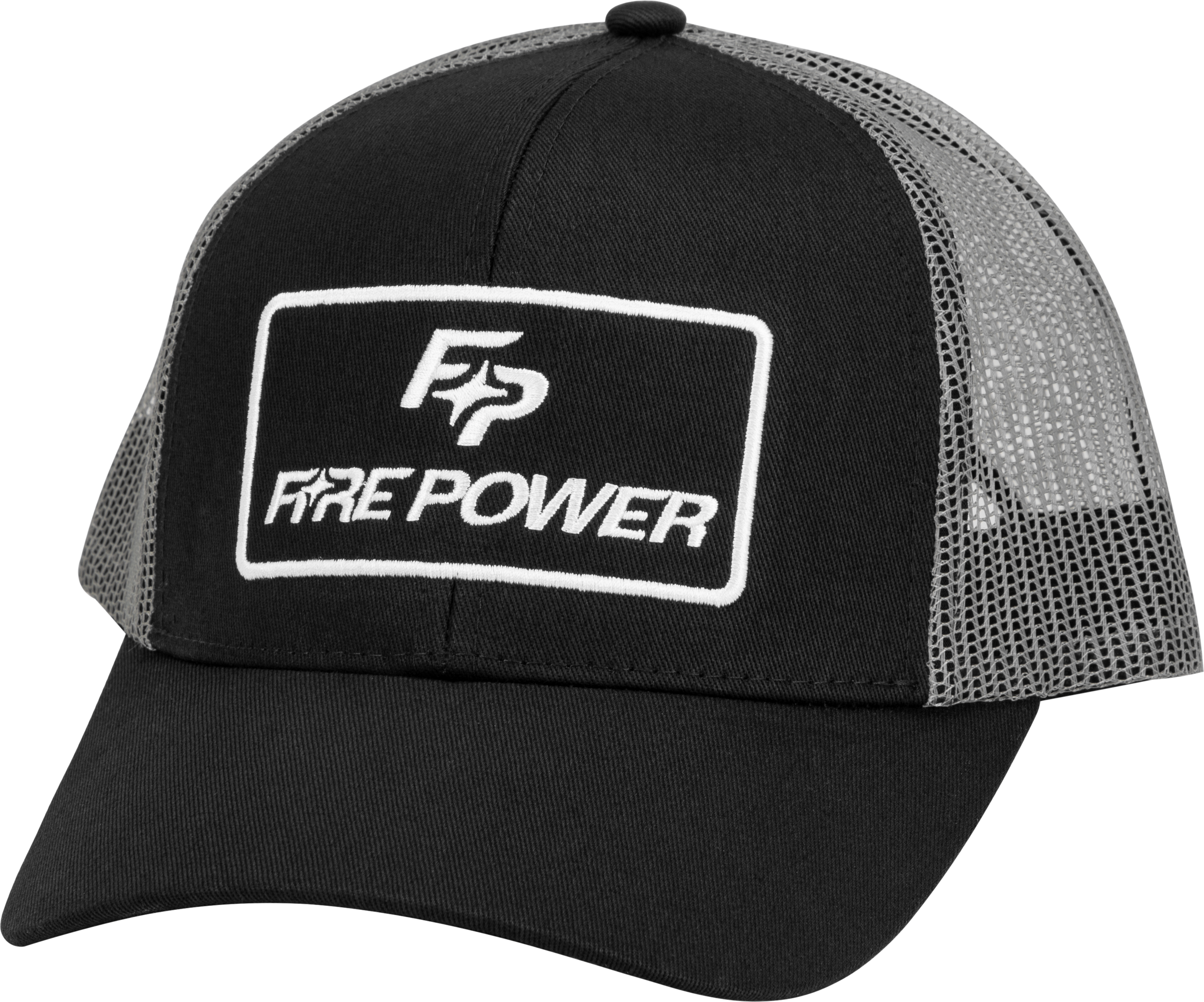 FIRE POWER CURVED BILL HAT BLACK/GREY - 99-8108