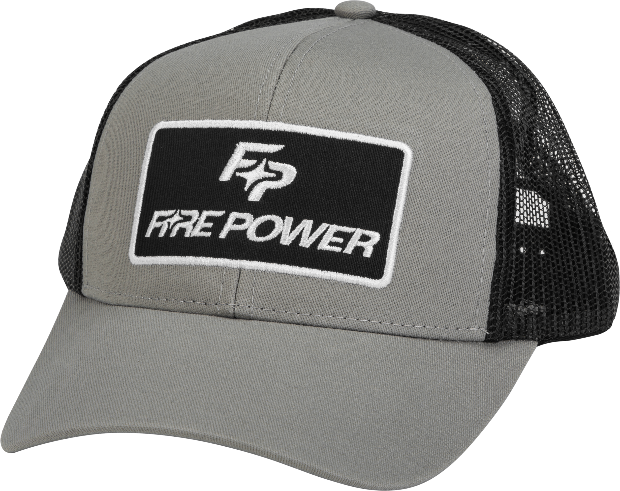 FIRE POWER CURVED BILL HAT GREY/BLACK - 99-8109