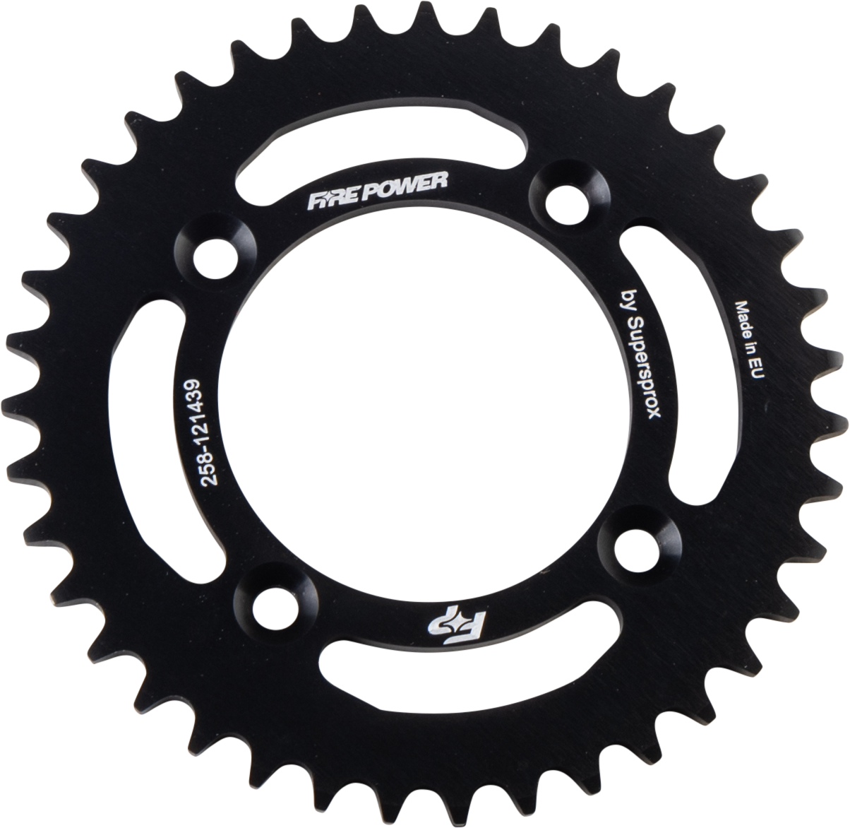 FIRE POWER REAR SPROCKET ALUMINUM 39T BLK - FPA-1214-39-BLK
