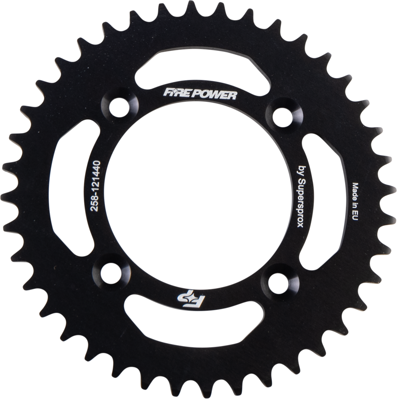 FIRE POWER REAR SPROCKET ALUMINUM 40T BLK - FPA-1214-40BLK
