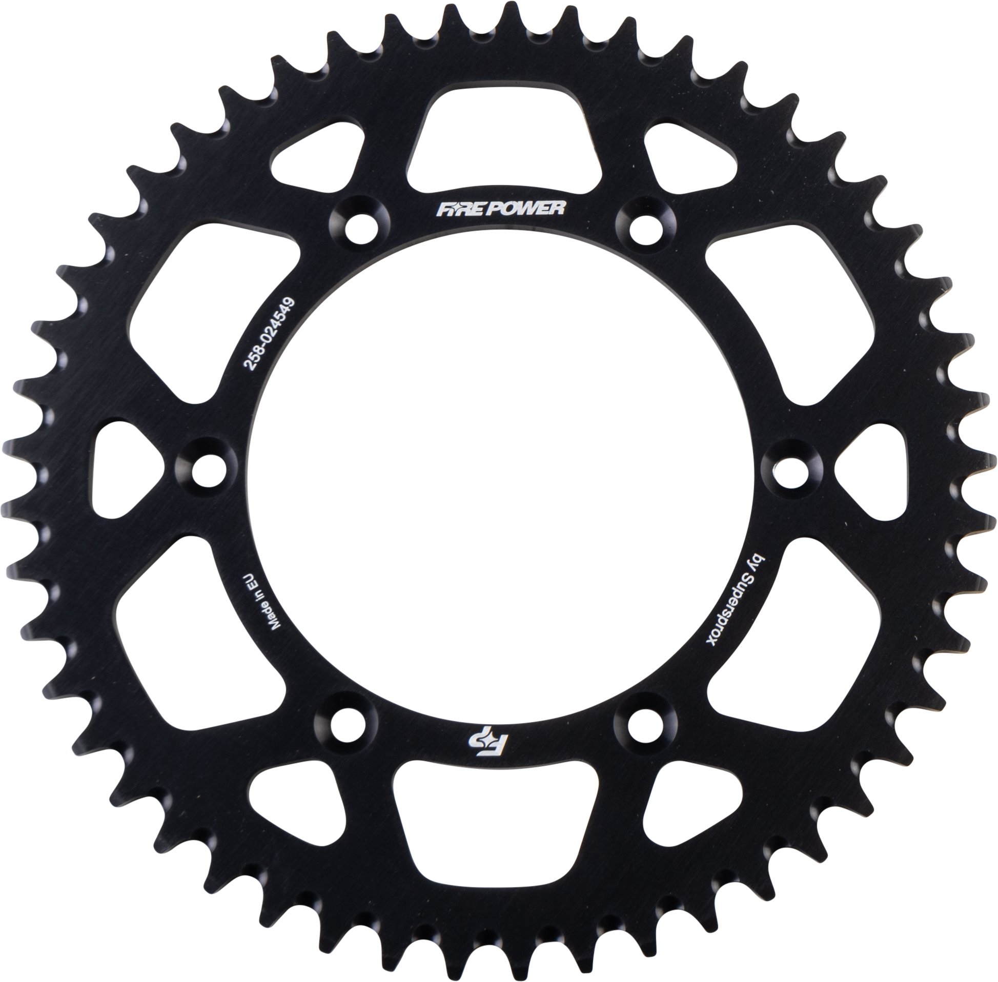FIRE POWER REAR SPROCKET ALUMINUM 49T BLK - FPA-245-49-BLK
