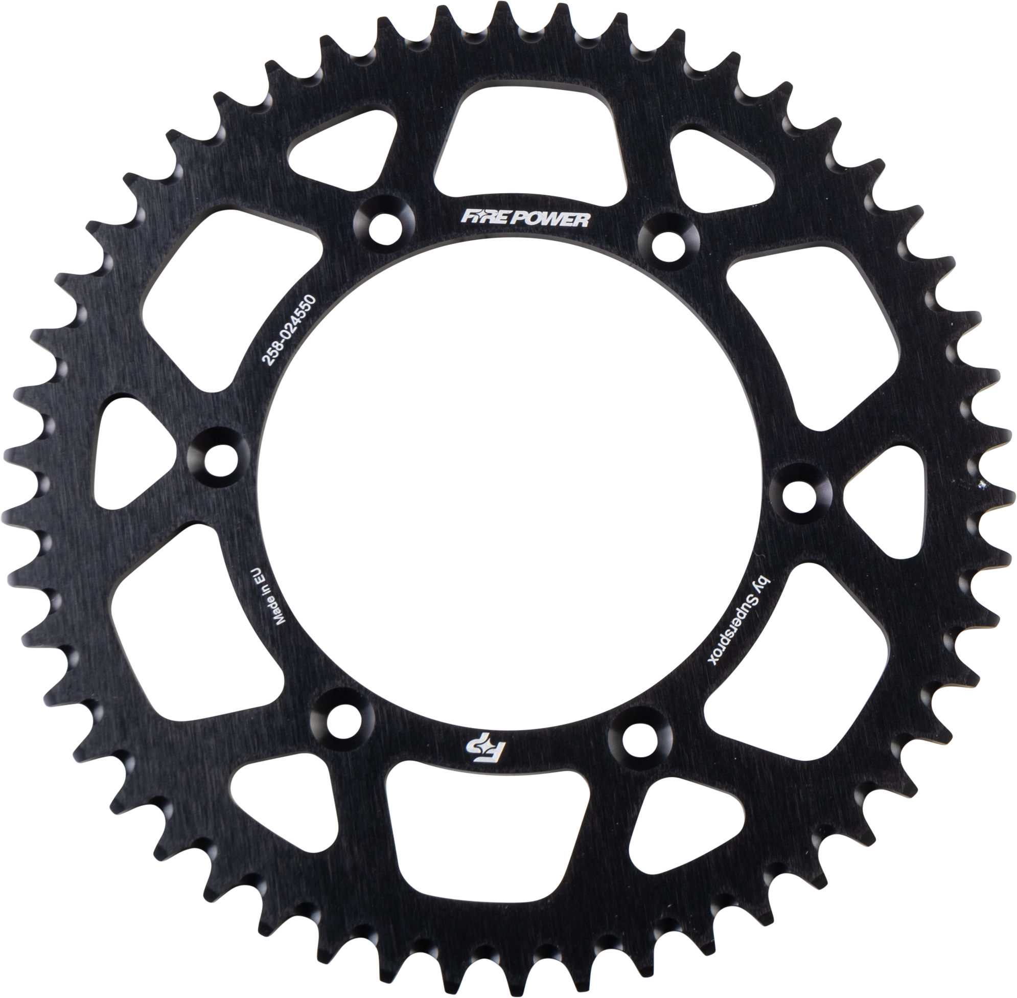FIRE POWER REAR SPROCKET ALUMINUM 50T BLK - FPA-245-50-BLK