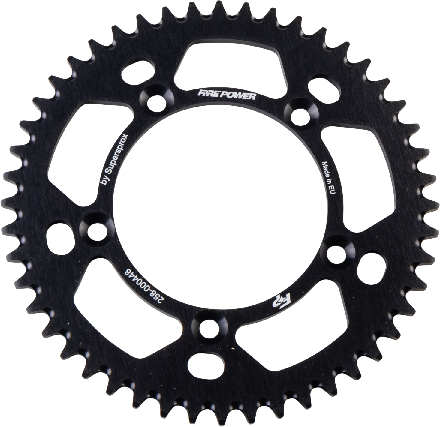 FIRE POWER REAR SPROCKET ALUMINUM 48T BLK - FPA-4-48-BLK