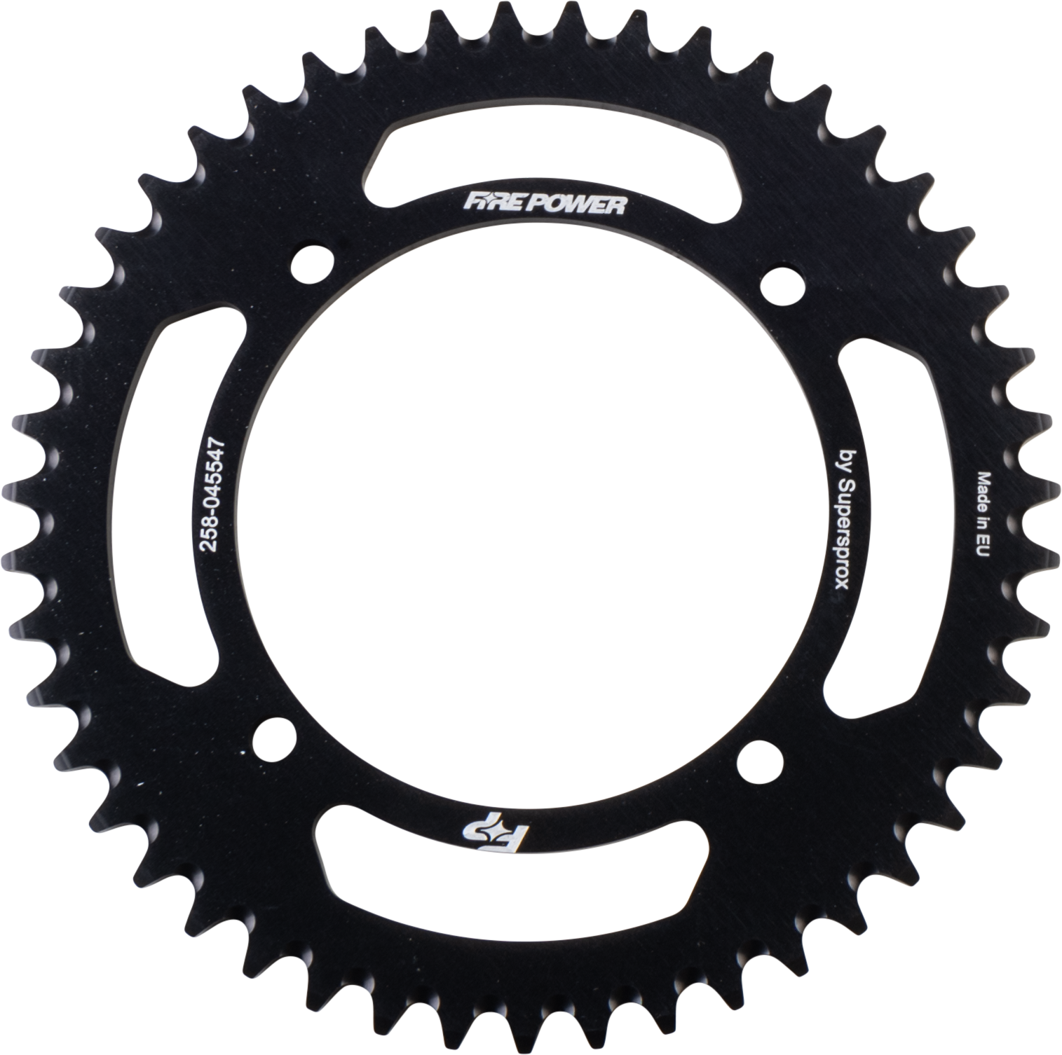 FIRE POWER REAR SPROCKET ALUMINUM 47T BLK - FPA-455-47-BLK