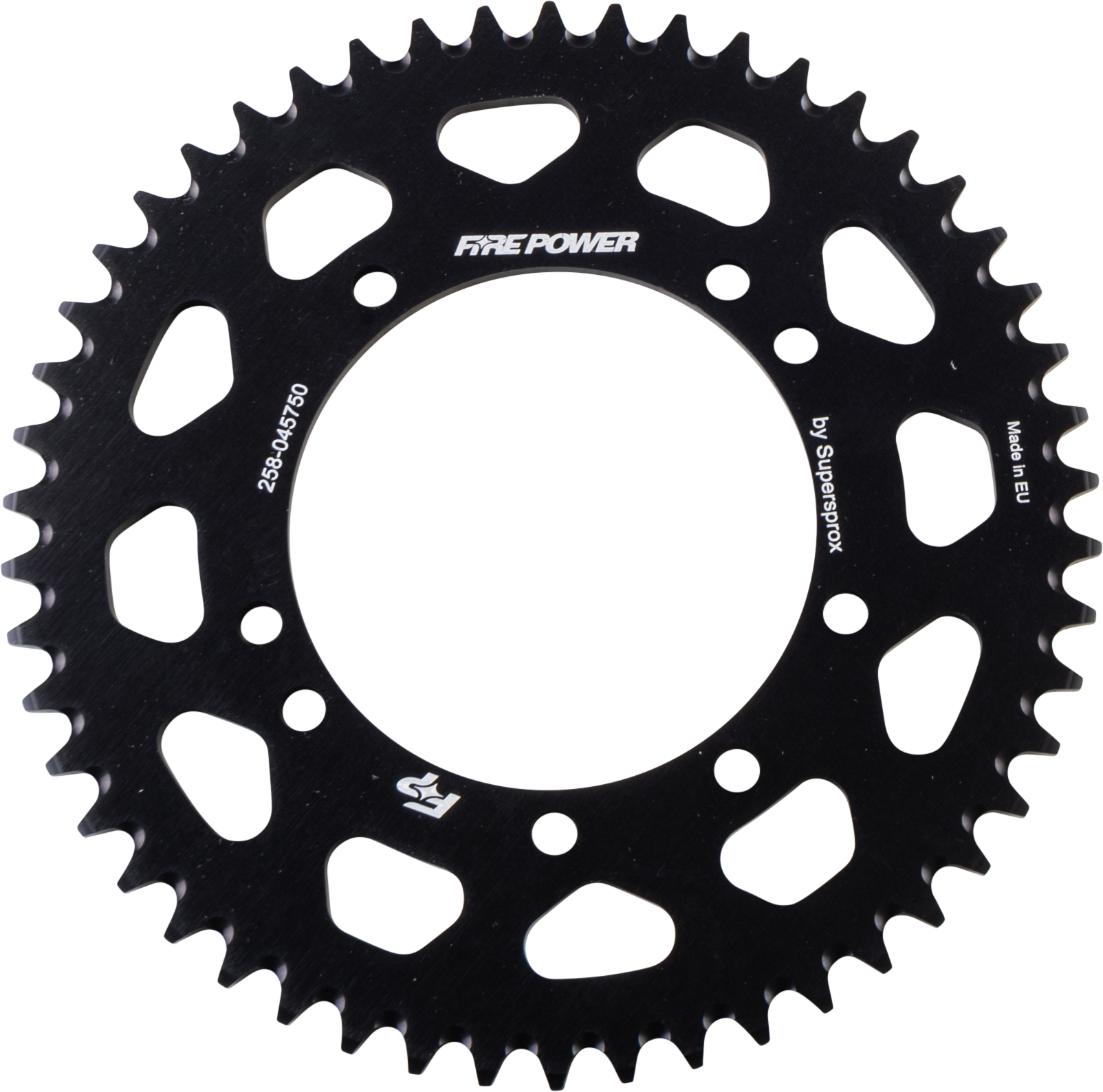 FIRE POWER REAR SPROCKET ALUMINUM 50T BLK - FPA-457-50-BLK