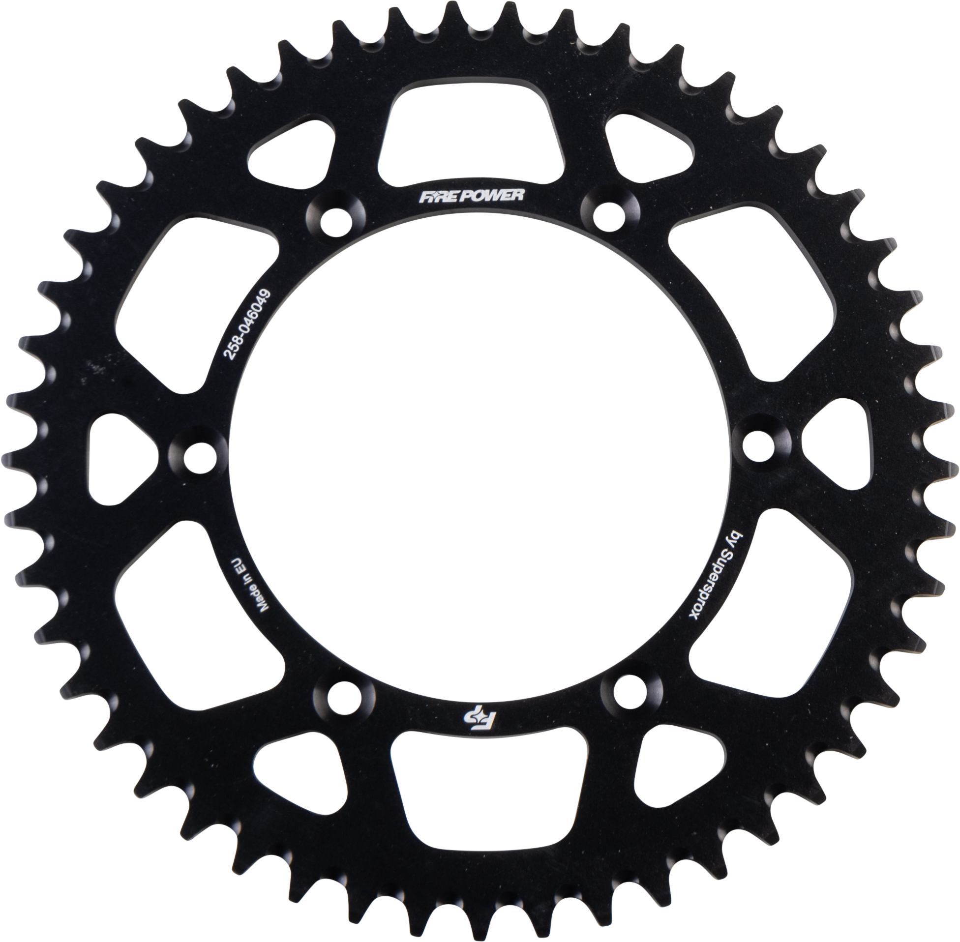 FIRE POWER REAR SPROCKET ALUMINUM 49T BLK - FPA-460-49-BLK