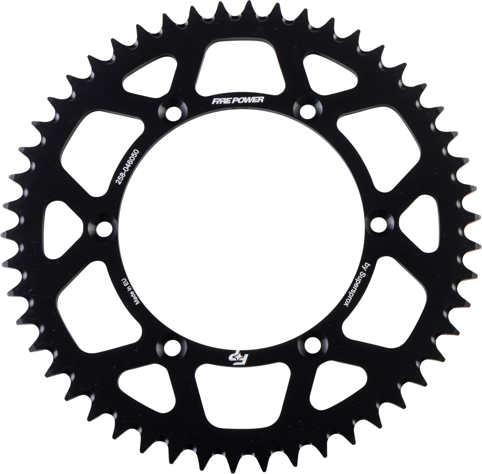 FIRE POWER REAR SPROCKET ALUMINUM 50T BLK - FPA-460-50-BLK