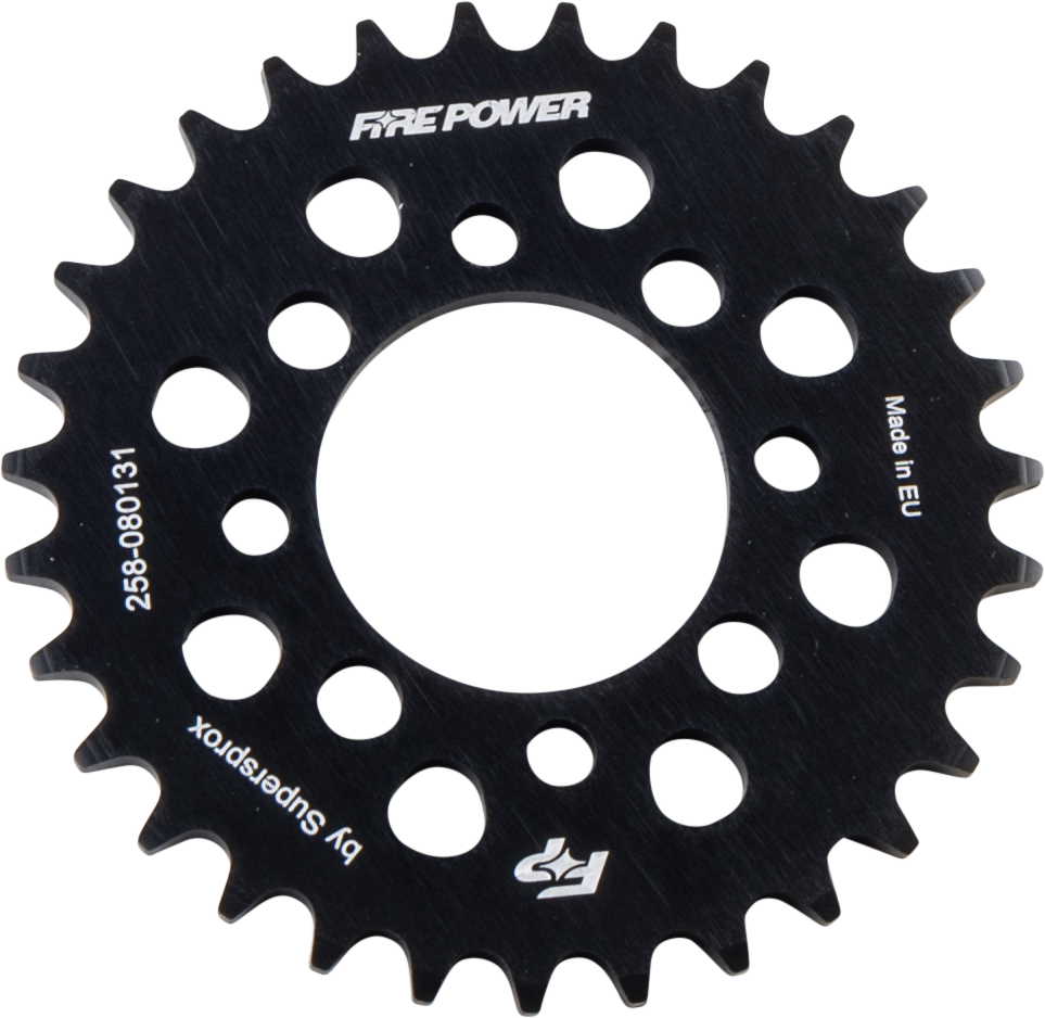 FIRE POWER REAR SPROCKET ALUMINUM 31T BLK - FPA-801-31-BLK