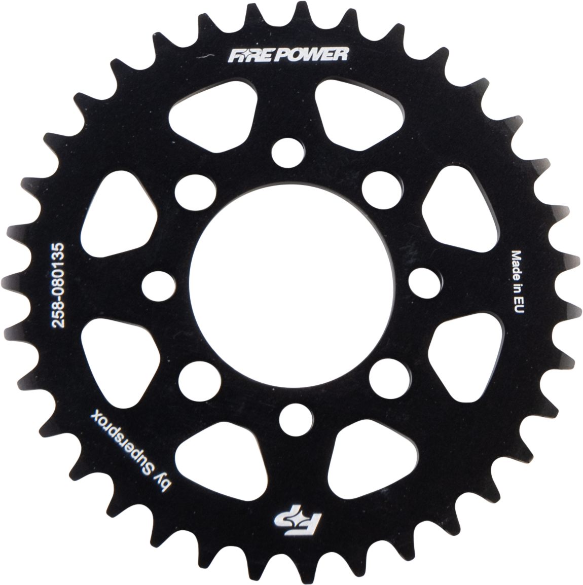 FIRE POWER REAR SPROCKET ALUMINUM 35T BLK - FPA-801-35-BLK