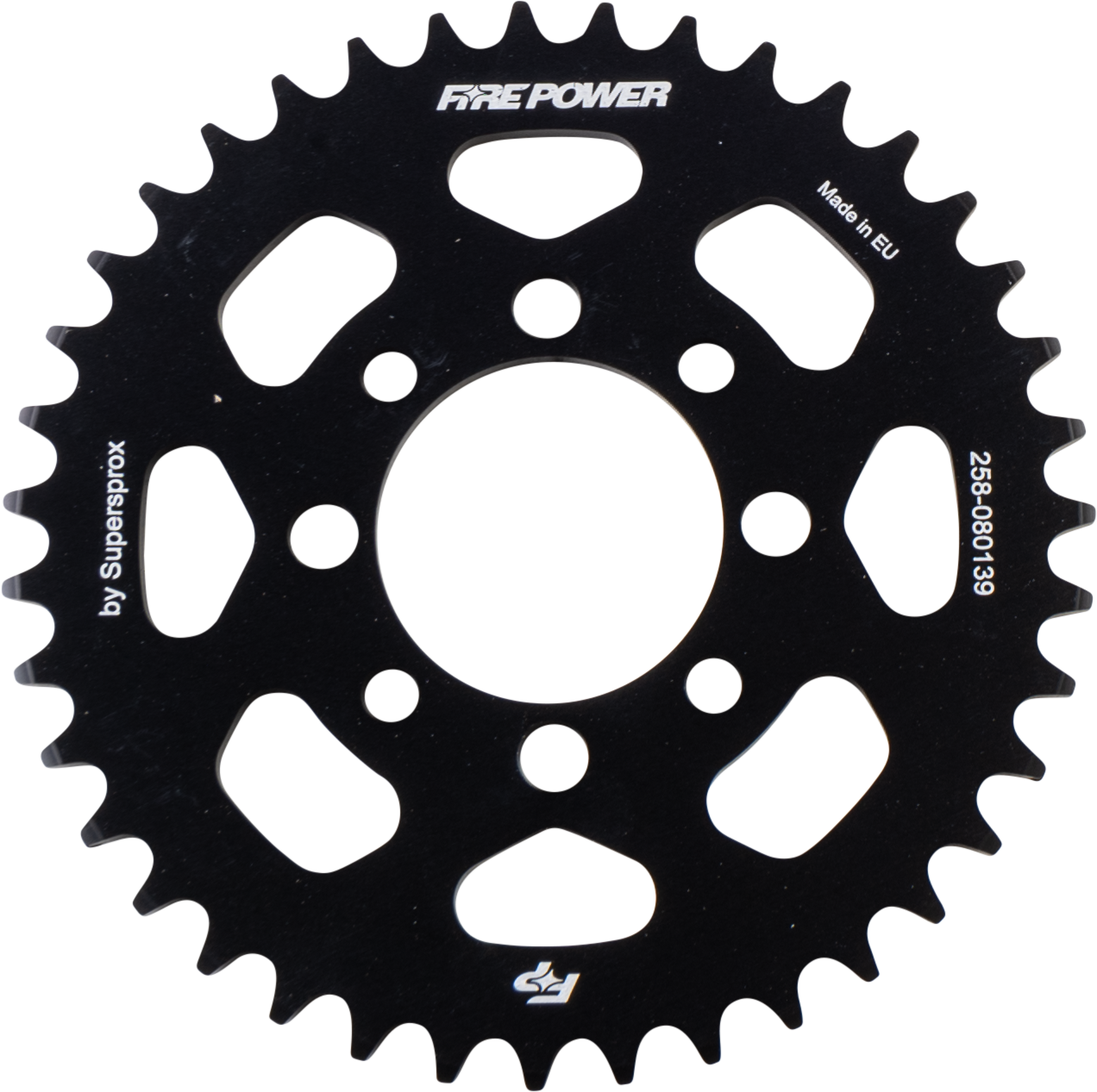 FIRE POWER REAR SPROCKET ALUMINUM 39T BLK - FPA-801-39-BLK
