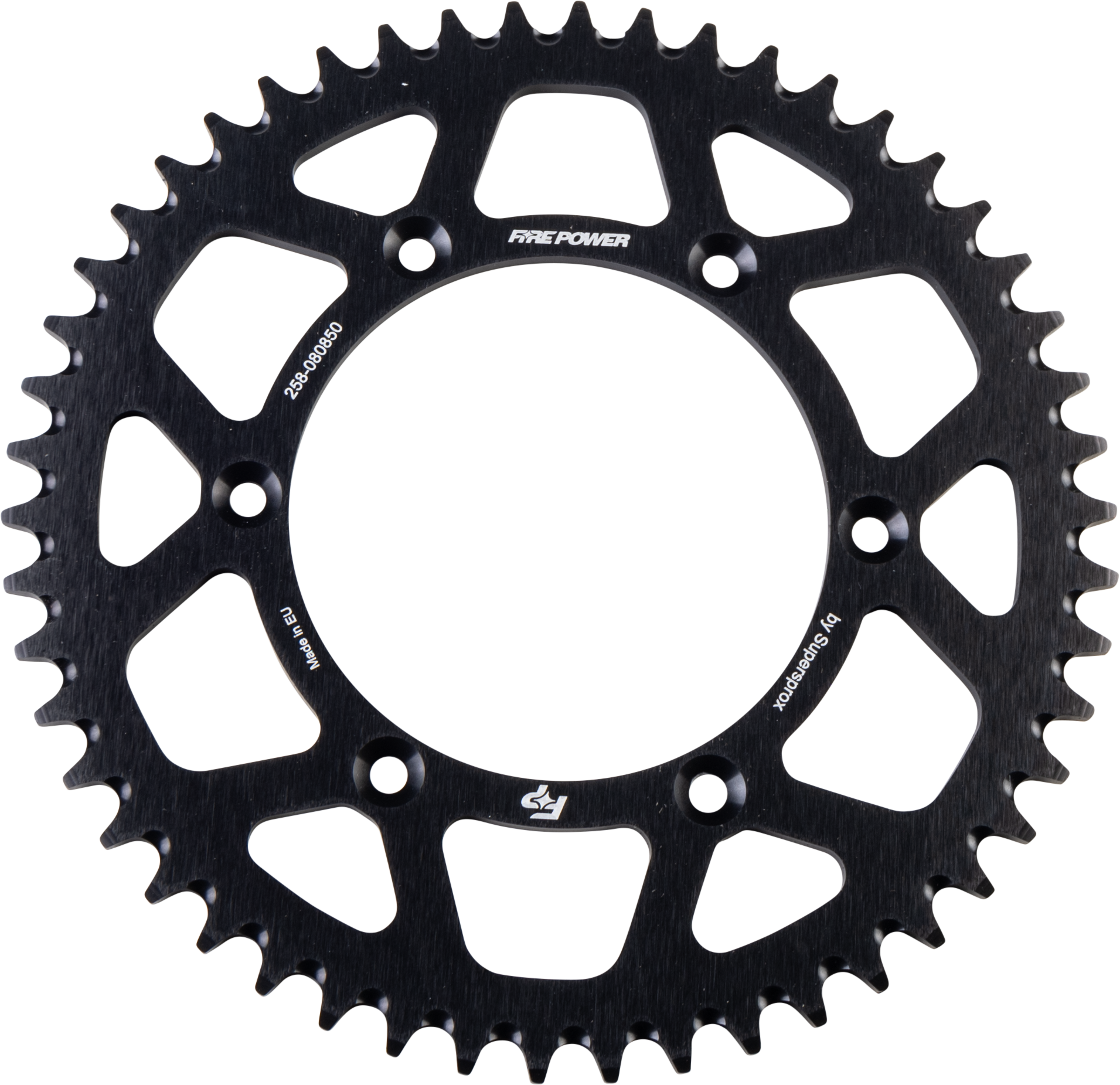 FIRE POWER REAR SPROCKET ALUMINUM 50T BLK - FPA-808-50-BLK