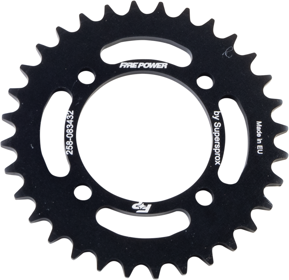 FIRE POWER REAR SPROCKET ALUMINUM 32T BLK - FPA-834-32-BLK