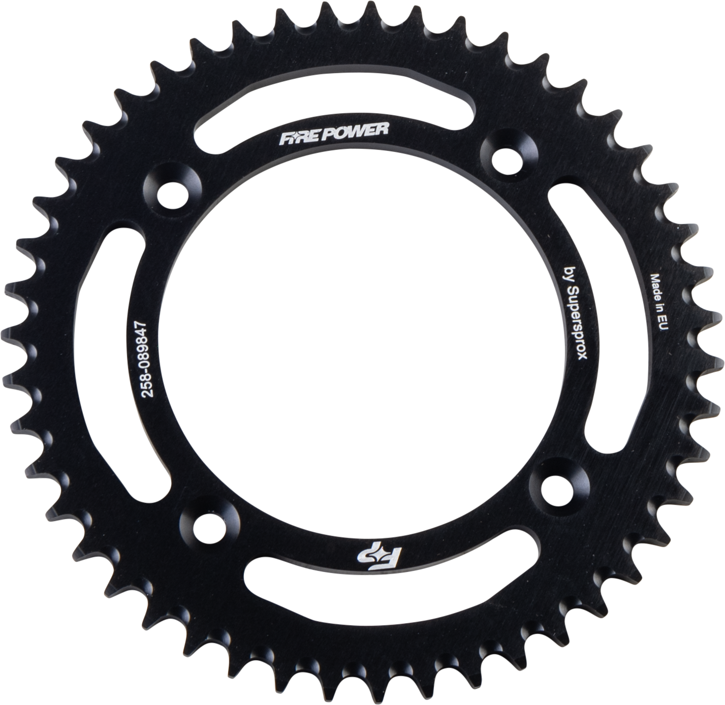 FIRE POWER REAR SPROCKET ALUMINUM 47T BLK - FPA-898-47-BLK