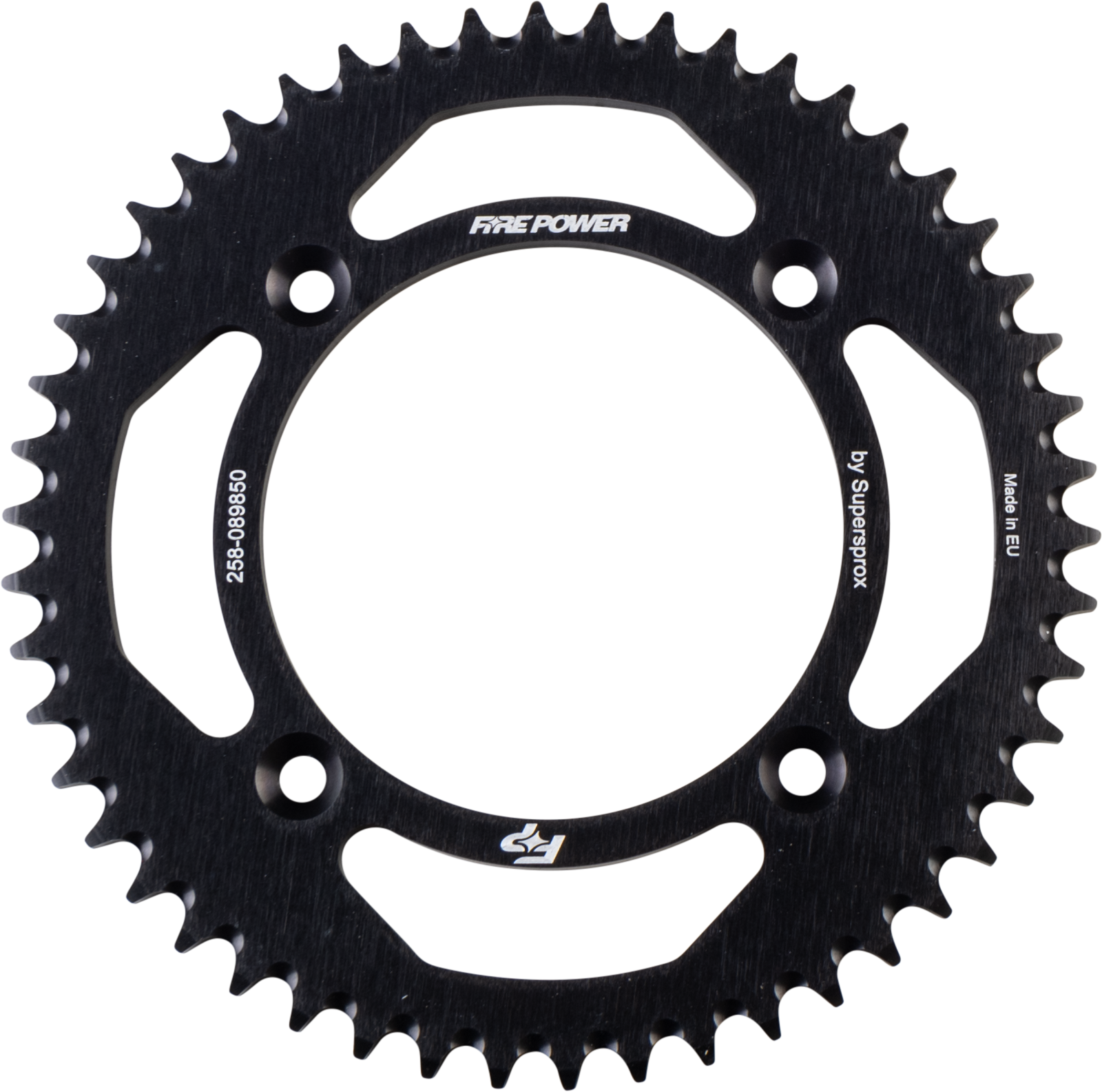 FIRE POWER REAR SPROCKET ALUMINUM 50T BLK - FPA-898-50-BLK