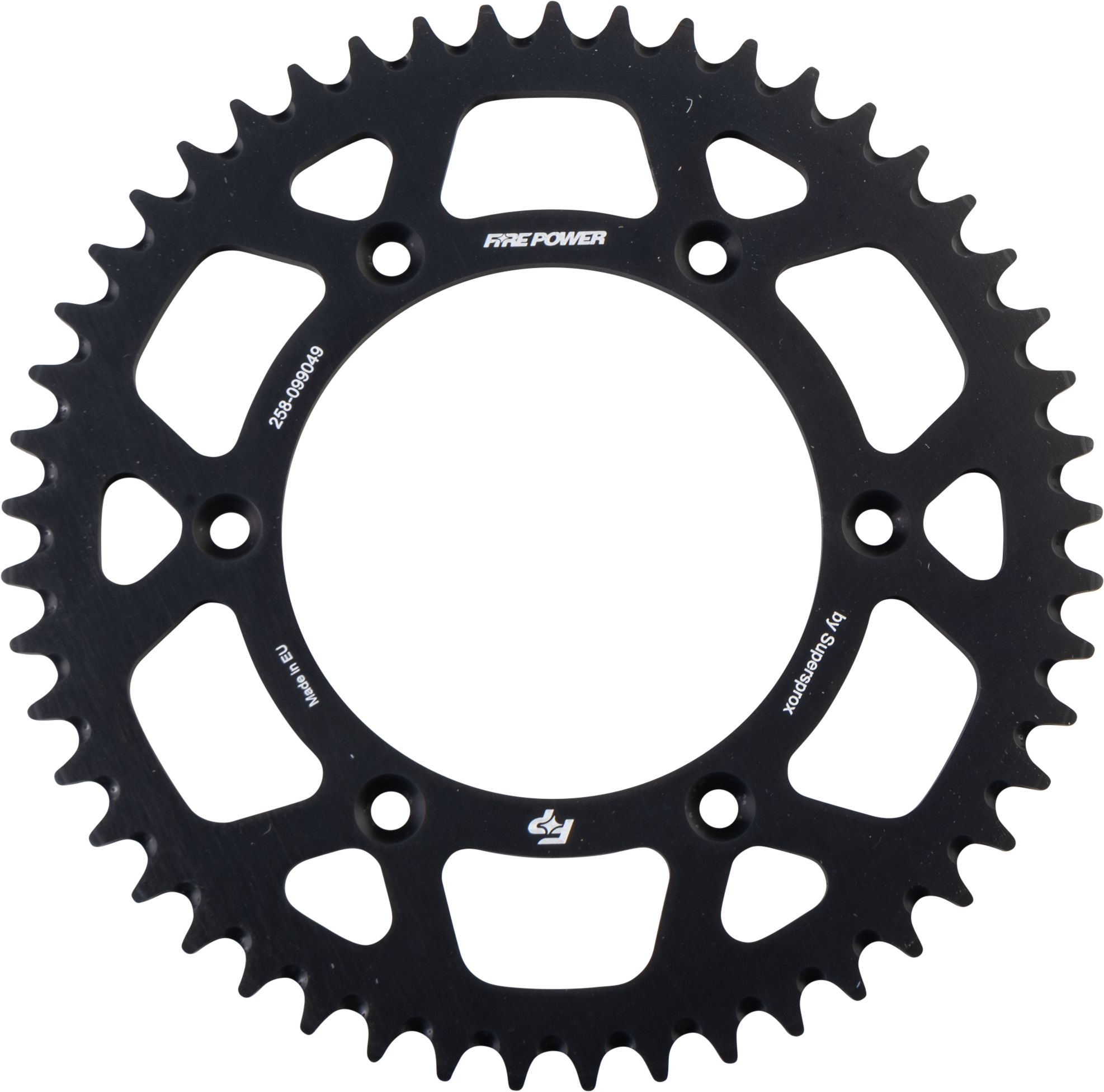 FIRE POWER REAR SPROCKET ALUMINUM 49T BLK - FPA-990-49-BLK