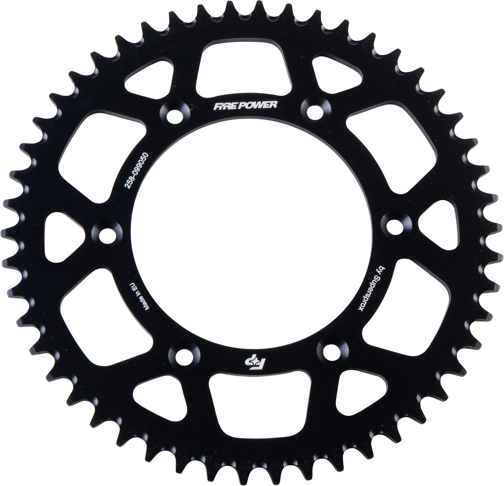 FIRE POWER REAR SPROCKET ALUMINUM 50T BLK - FPA-990-50-BLK