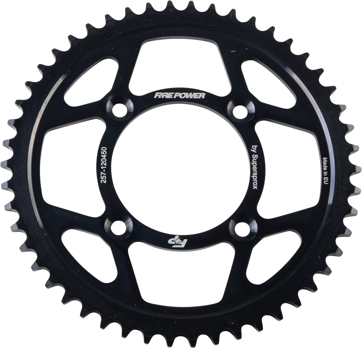 FIRE POWER REAR SPROCKET STEEL 50T BLK - FPS-1204-50-BLK