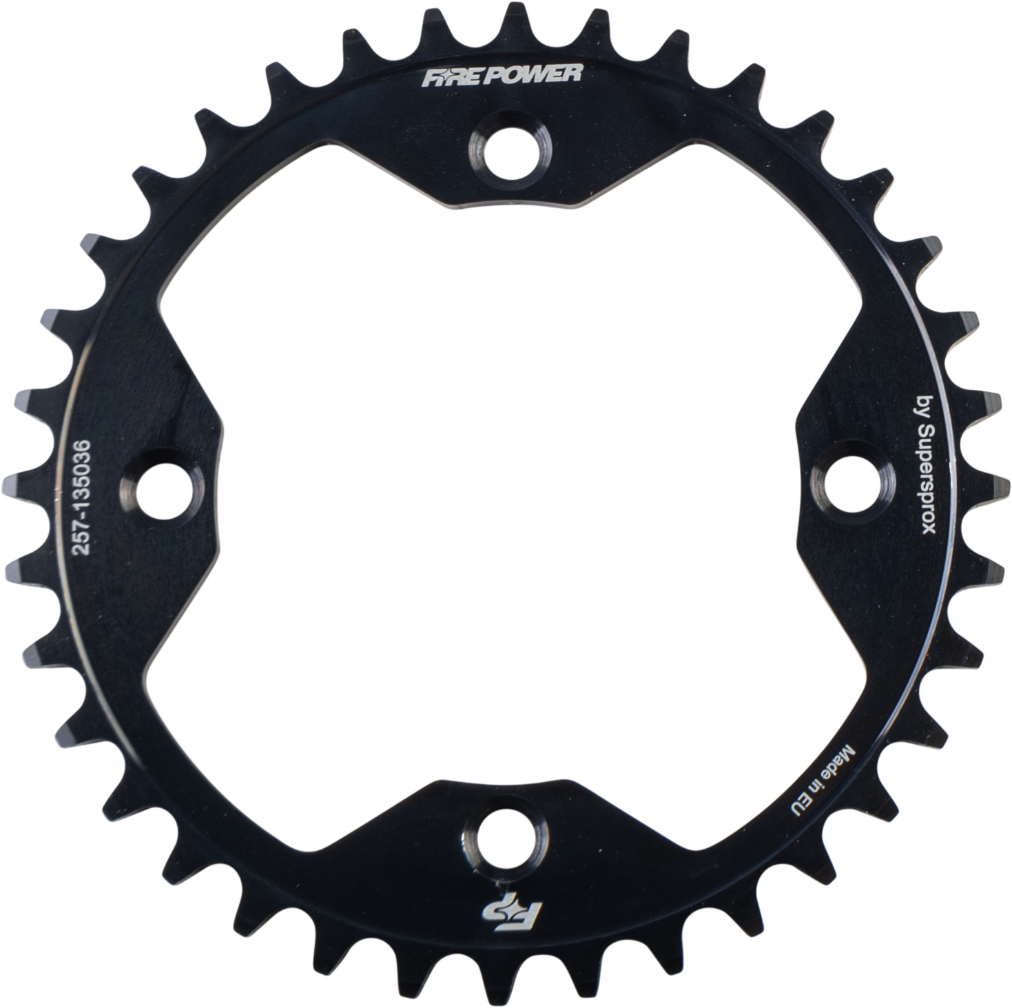 FIRE POWER REAR SPROCKET STEEL 36T BLK - FPS-1350-36-BLK