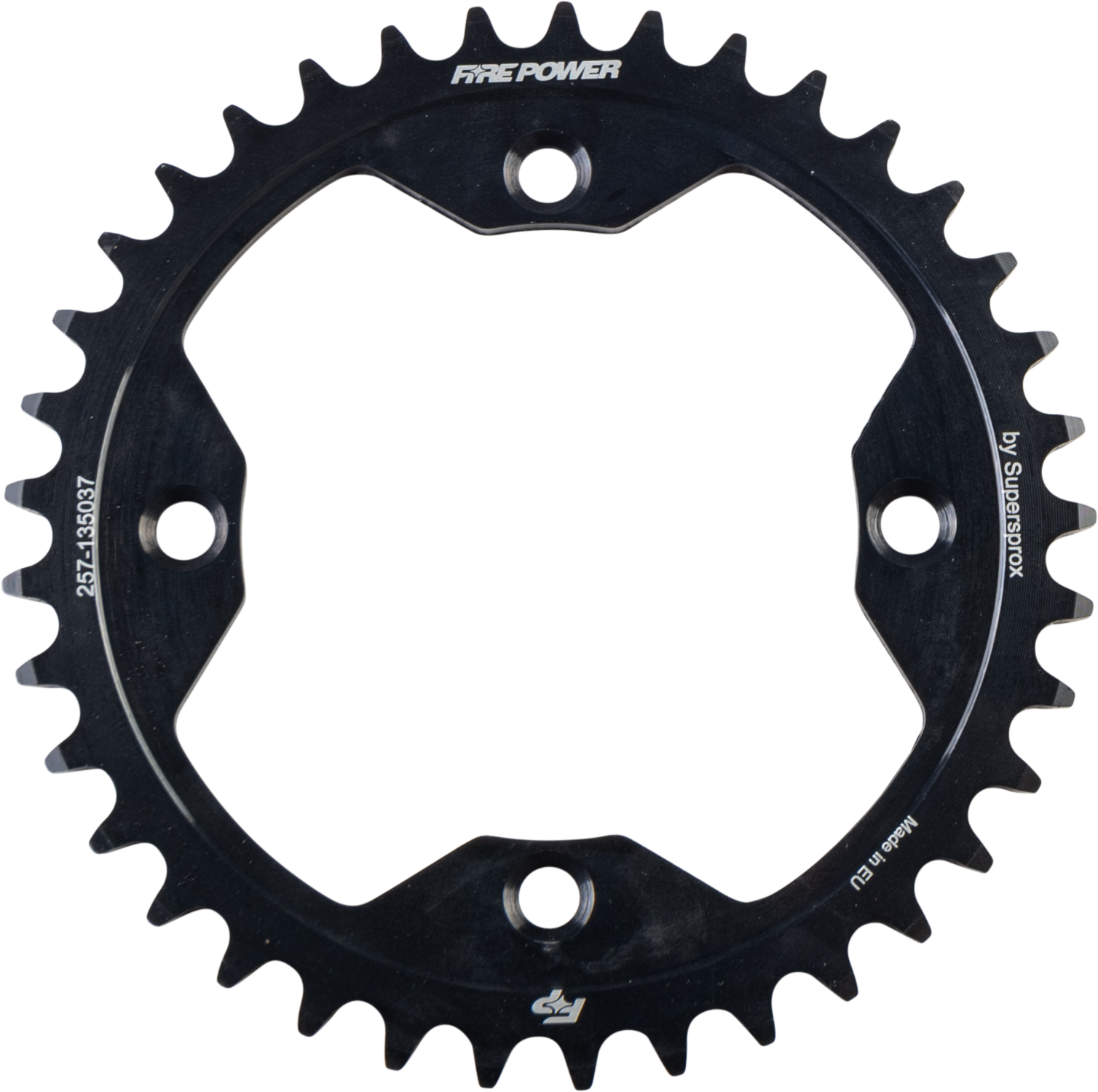 FIRE POWER REAR SPROCKET STEEL 37T BLK - FPS-1350-37-BLK