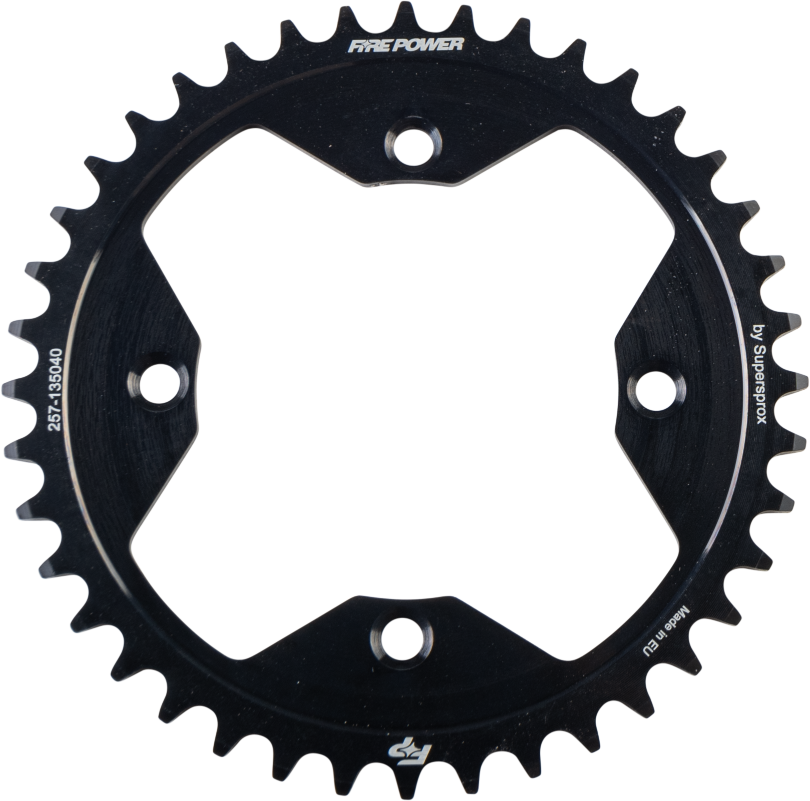 FIRE POWER REAR SPROCKET STEEL 40T BLK - FPS-1350-40-BLK