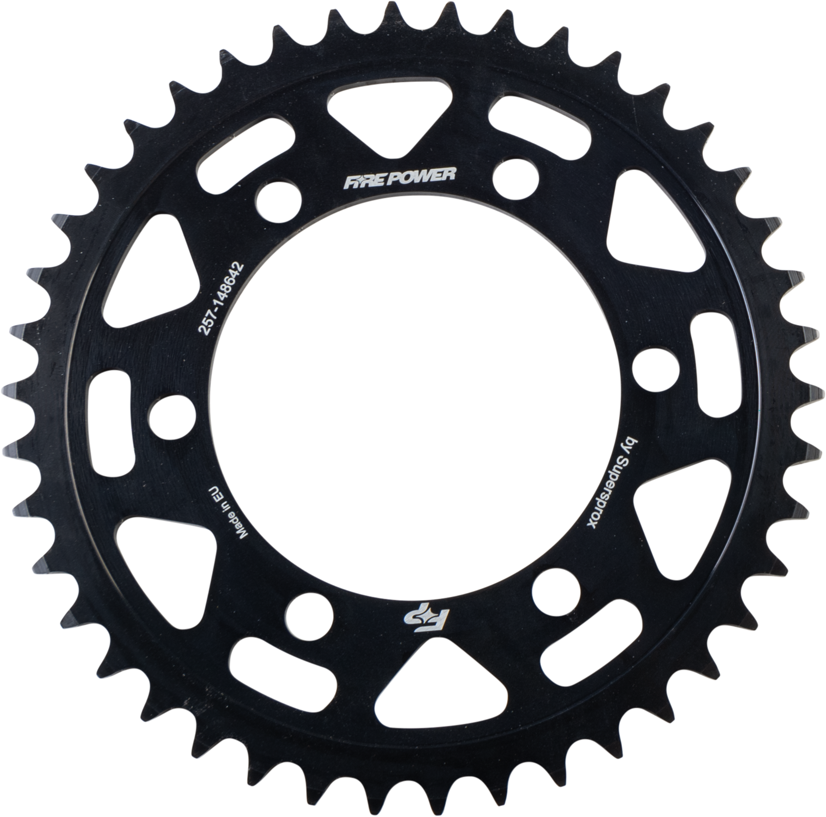 FIRE POWER REAR SPROCKET STEEL 42T BLK - FPS-1486-42-BLK