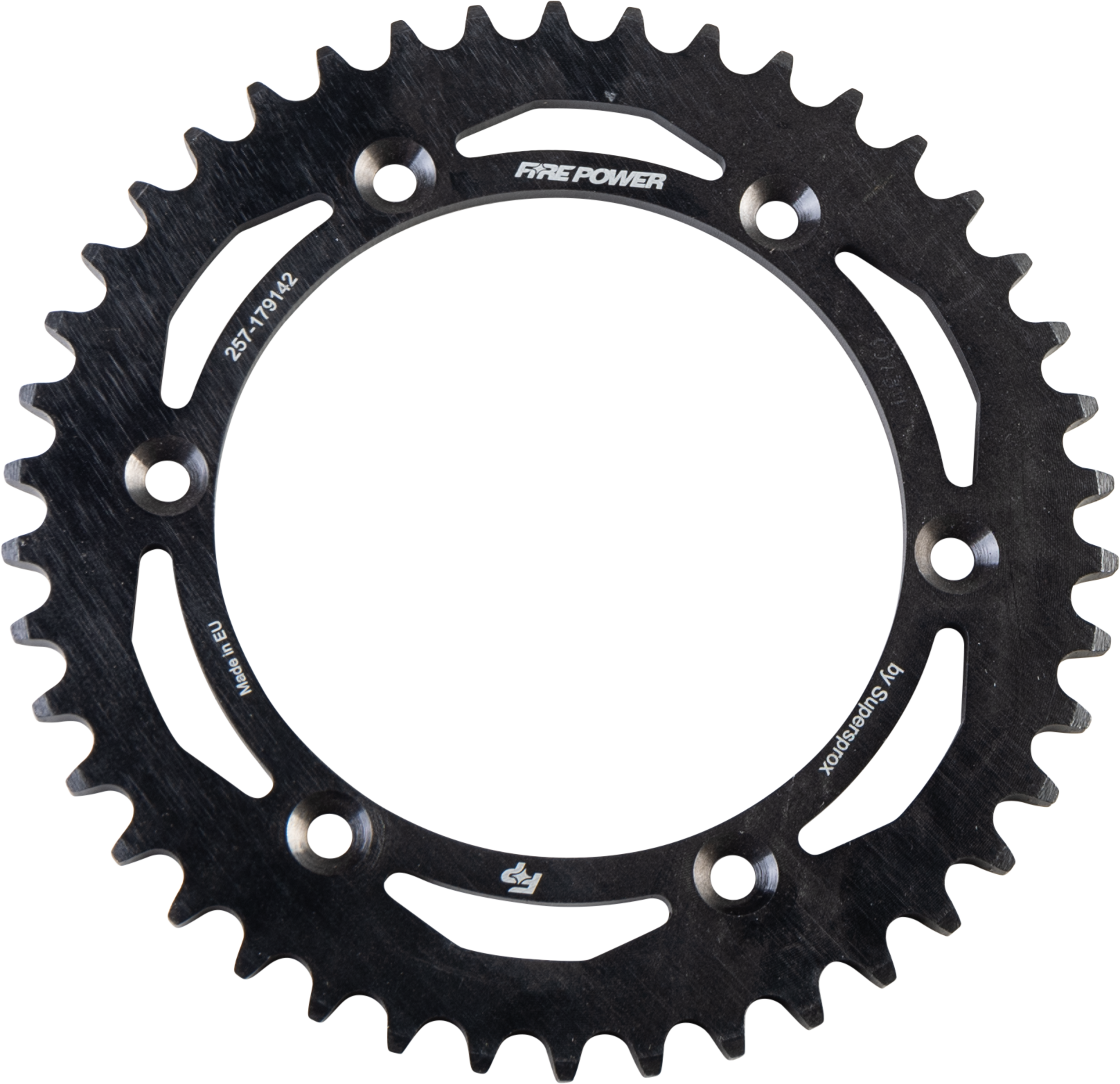 FIRE POWER REAR SPROCKET STEEL 42T BLK - FPS-1791-42-BLK