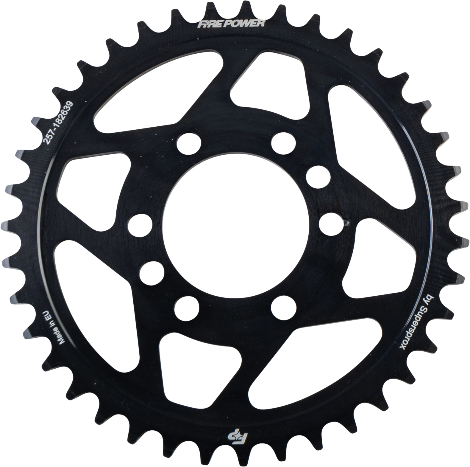FIRE POWER REAR SPROCKET STEEL 39T BLK - FPS-1826-39-BLK