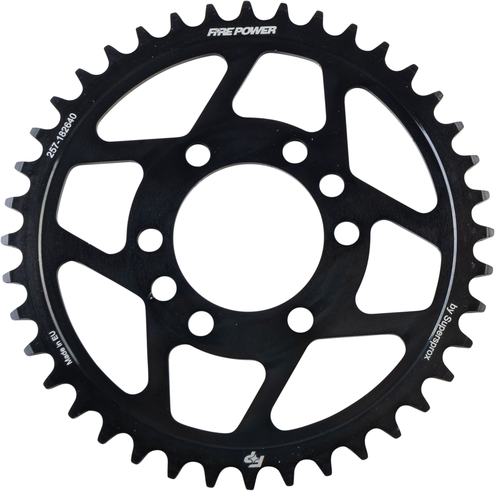 FIRE POWER REAR SPROCKET STEEL 40T BLK - FPS-1826-40-BLK