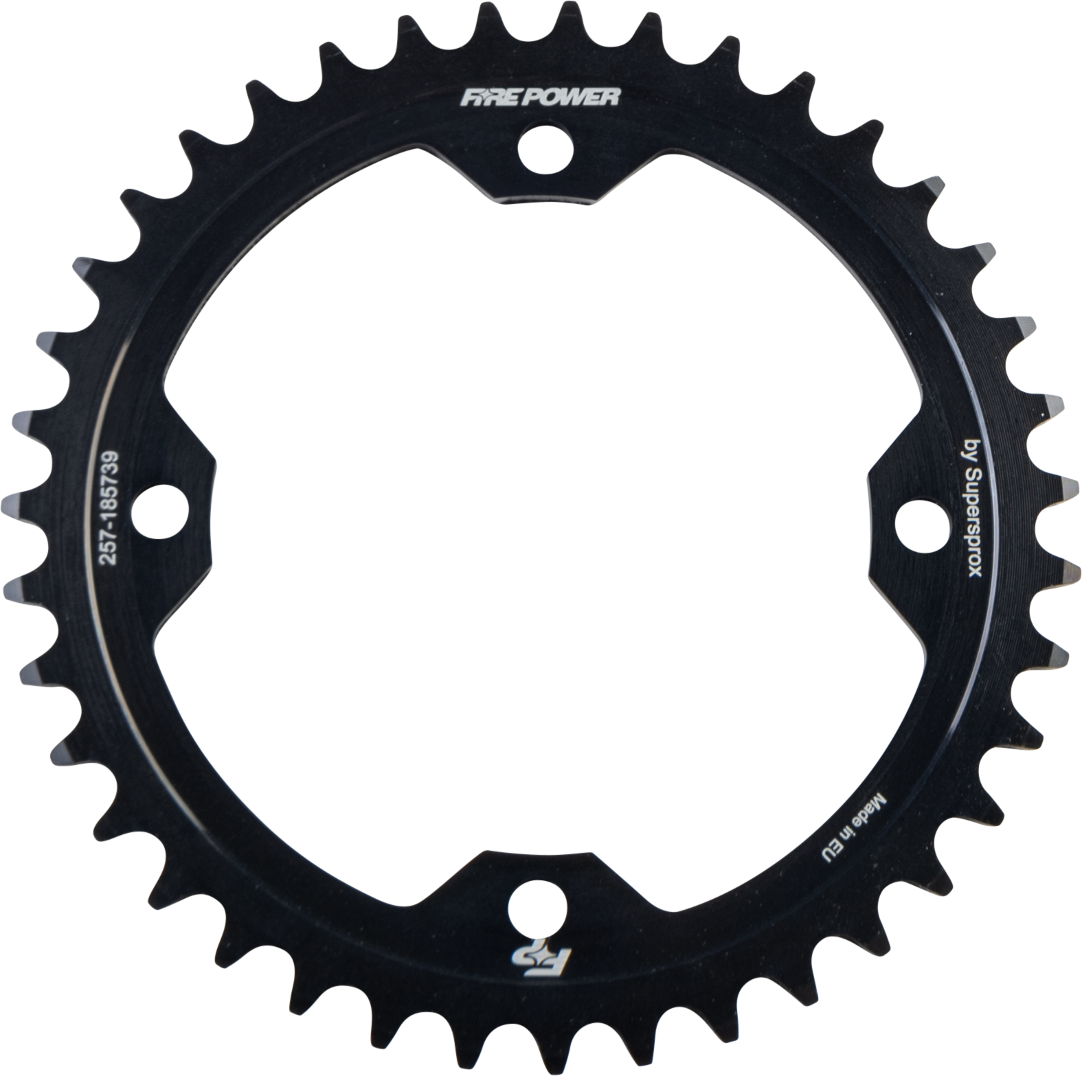 FIRE POWER REAR SPROCKET STEEL 39T BLK - FPS-1857-39-BLK