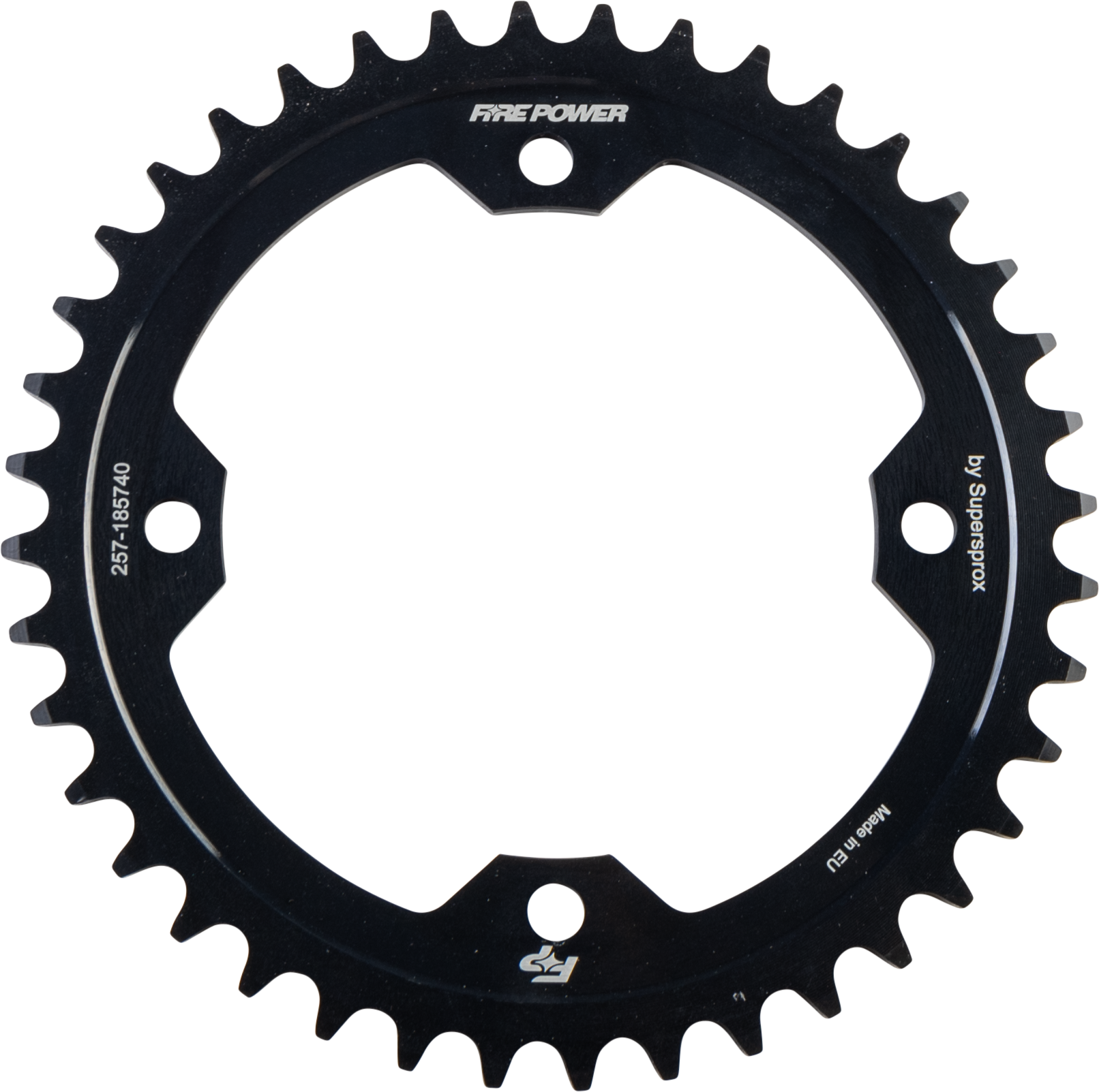 FIRE POWER REAR SPROCKET STEEL 40T BLK - FPS-1857-40-BLK