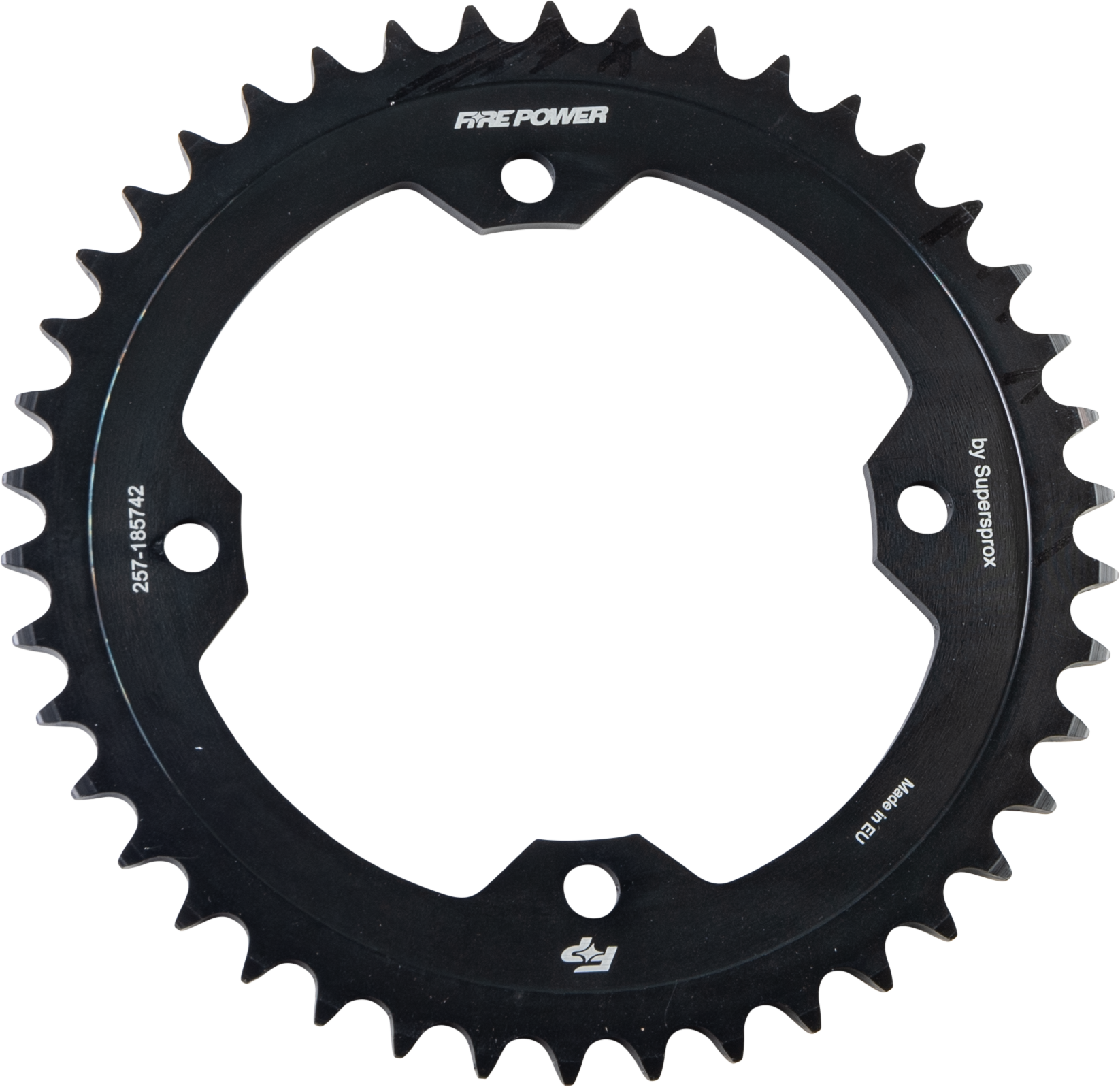 FIRE POWER REAR SPROCKET STEEL 42T BLK - FPS-1857-42-BLK