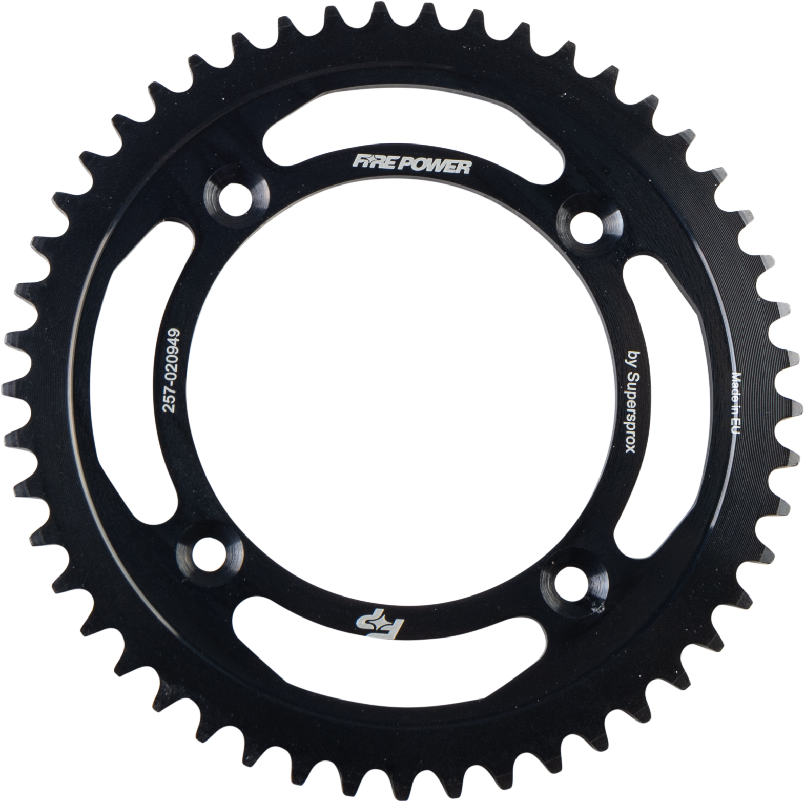 FIRE POWER REAR SPROCKET STEEL 49T BLK - FPS-209-49-BLK
