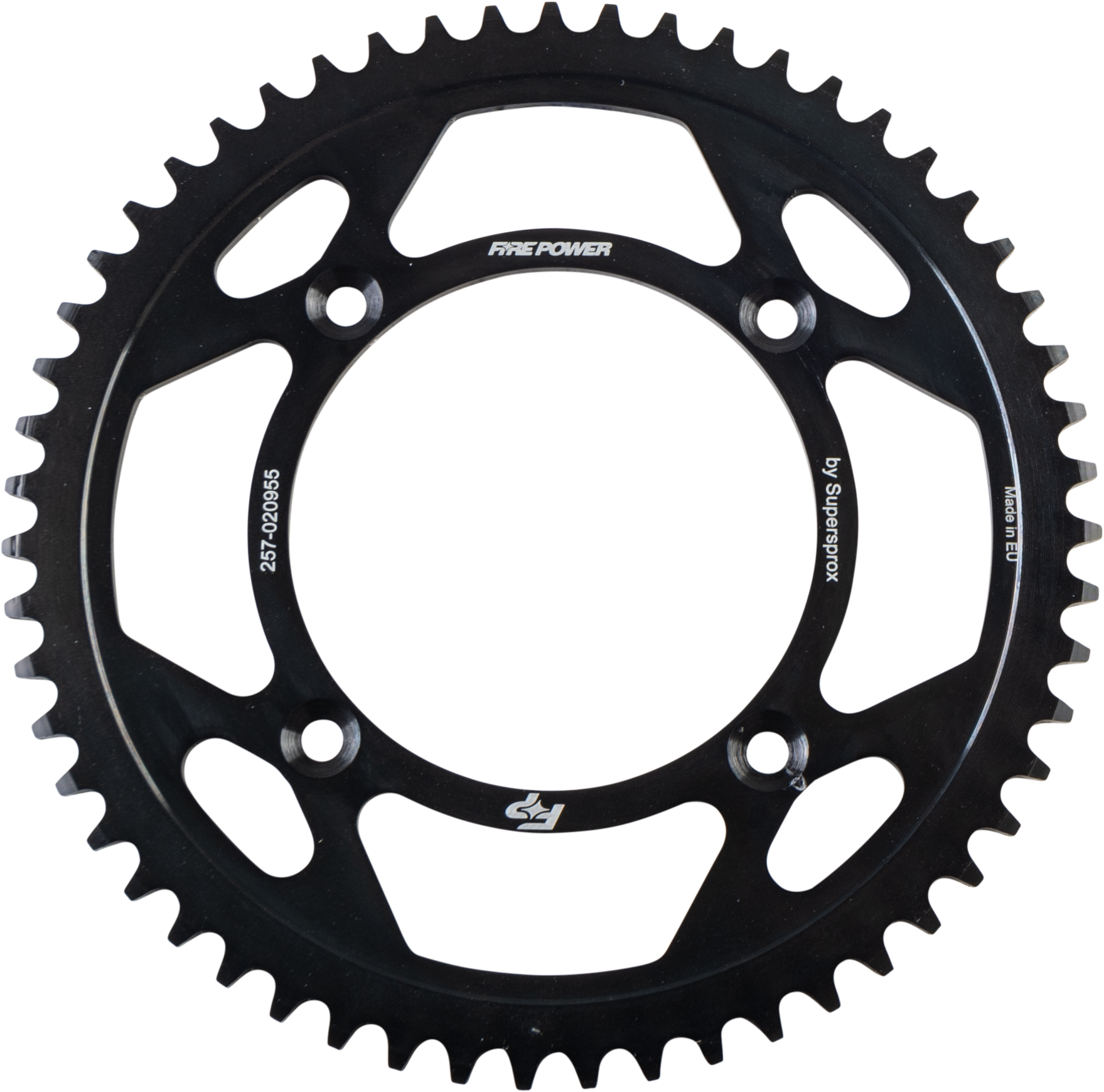 FIRE POWER REAR SPROCKET STEEL 55T BLK - FPS-209-55-BLK