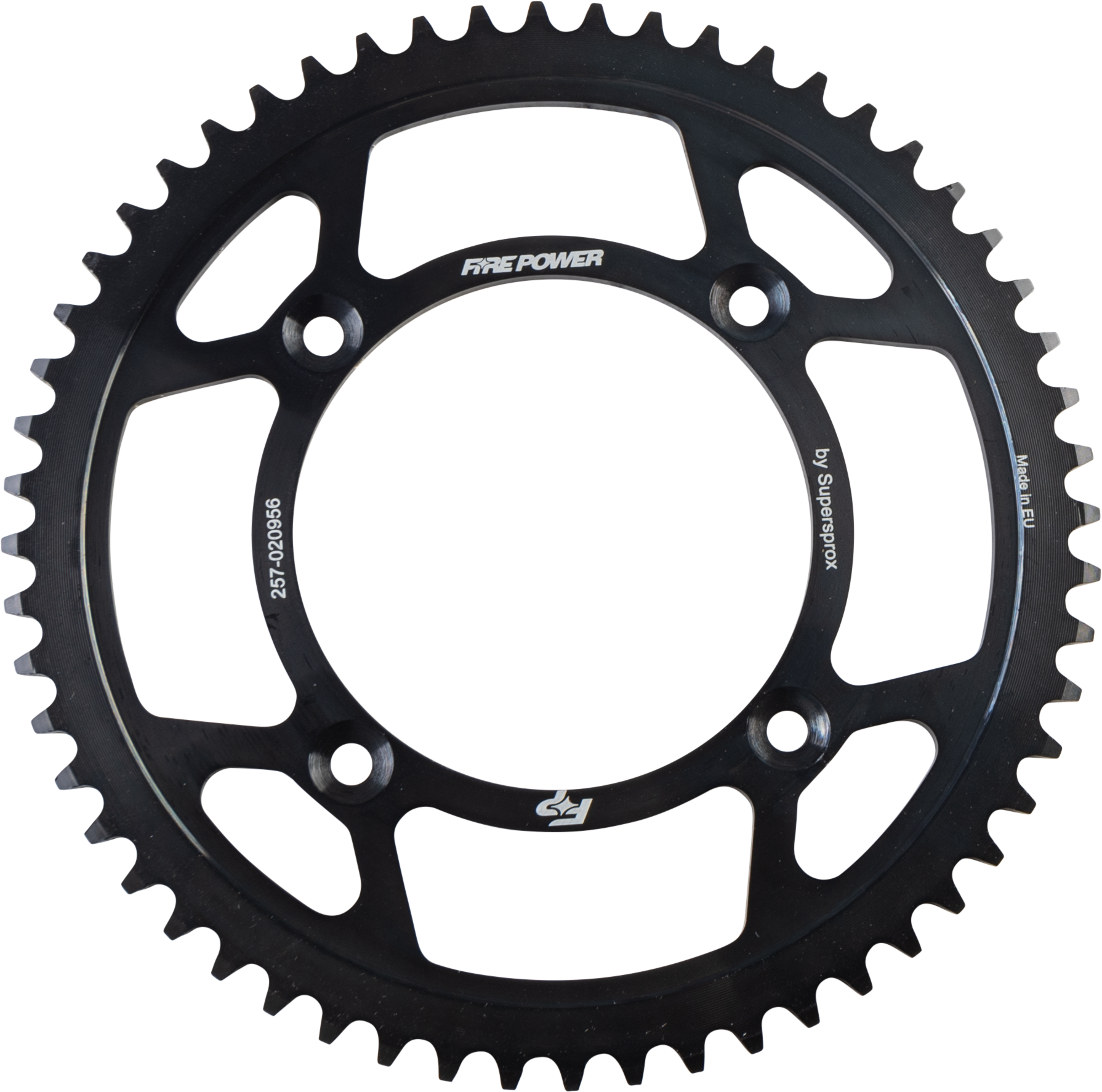 FIRE POWER REAR SPROCKET STEEL 56T BLK - FPS-209-56-BLK