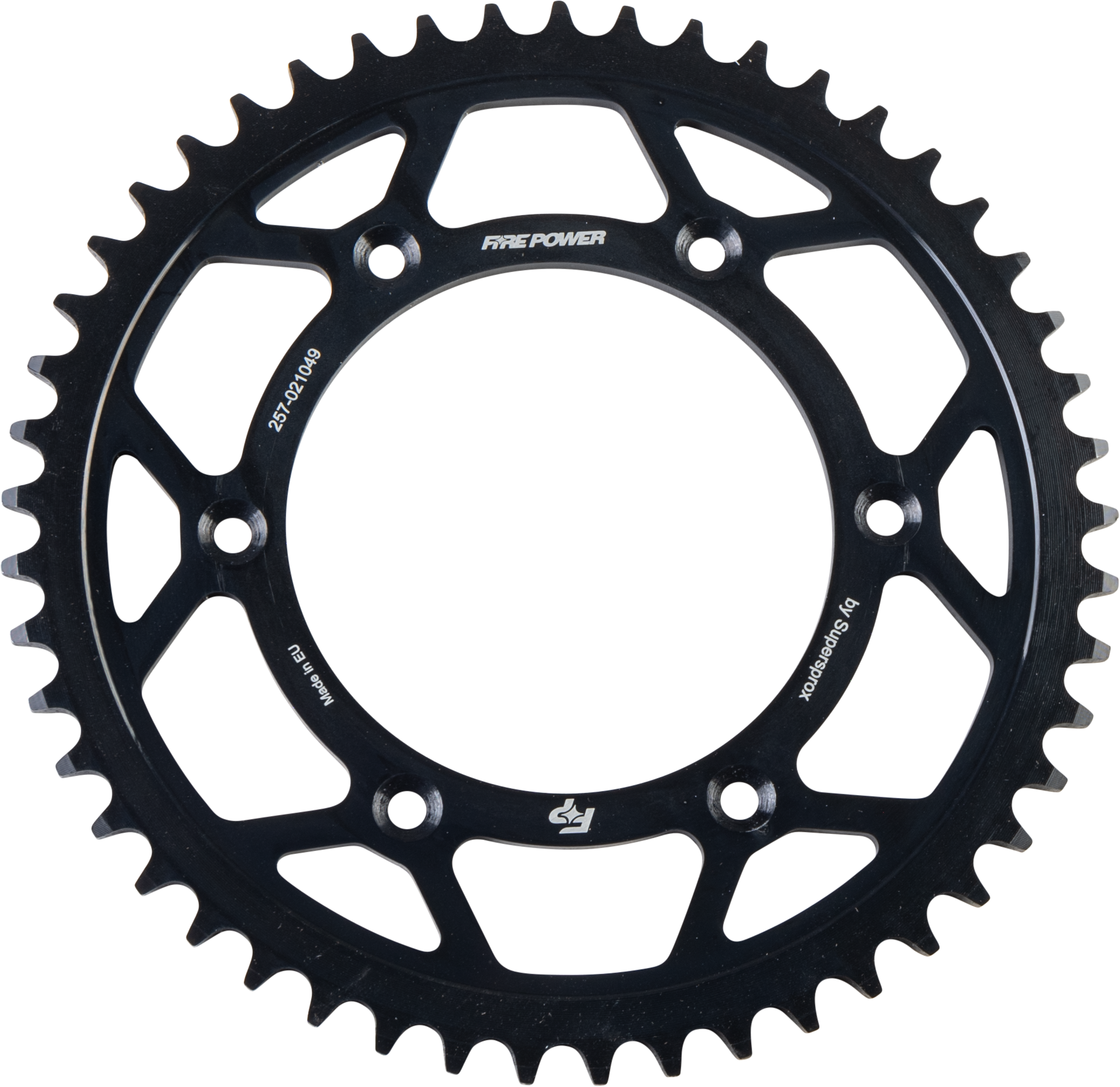 FIRE POWER REAR SPROCKET STEEL 49T BLK - FPS-210-49-BLK
