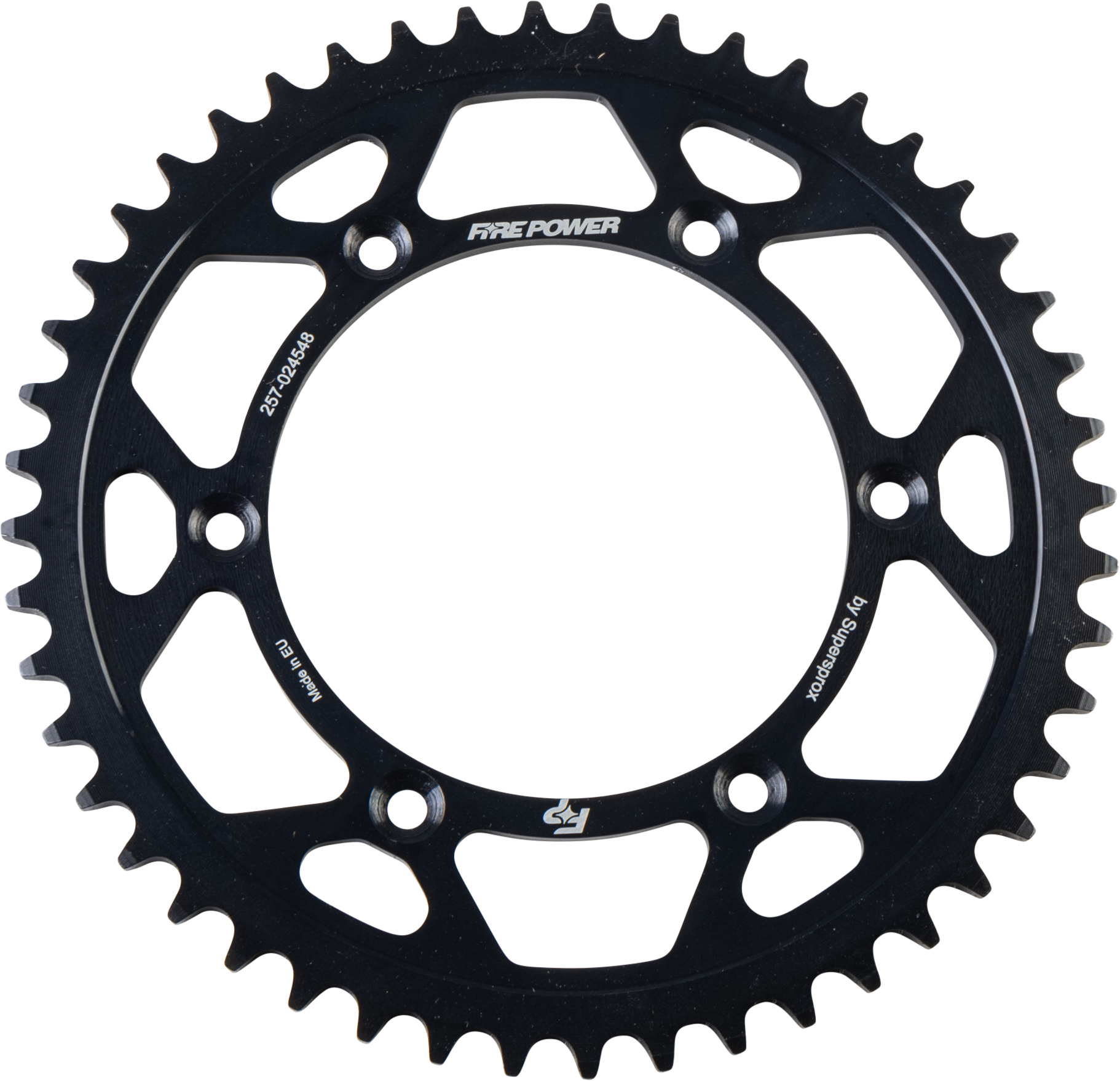 FIRE POWER REAR SPROCKET STEEL 48T BLK - FPS-245-48-BLK