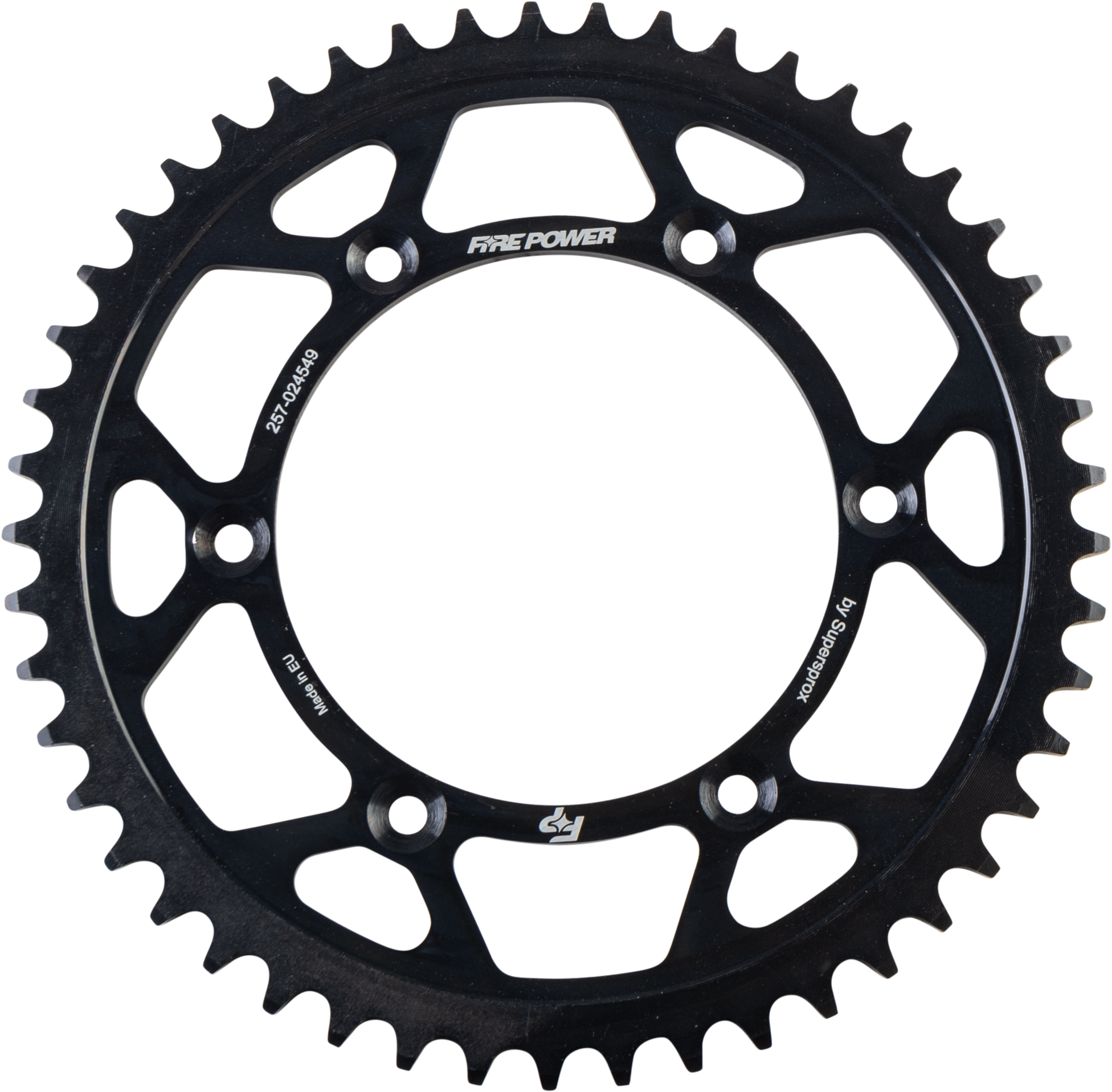FIRE POWER REAR SPROCKET STEEL 49T BLK - FPS-245-49-BLK
