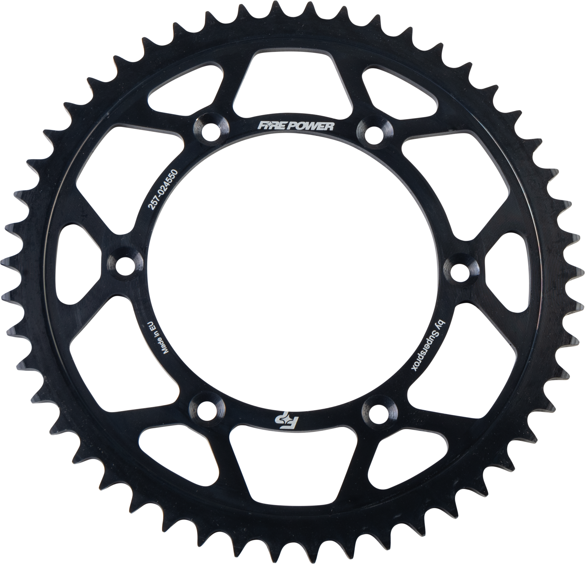 FIRE POWER REAR SPROCKET STEEL 50T BLK - FPS-245-50-BLK