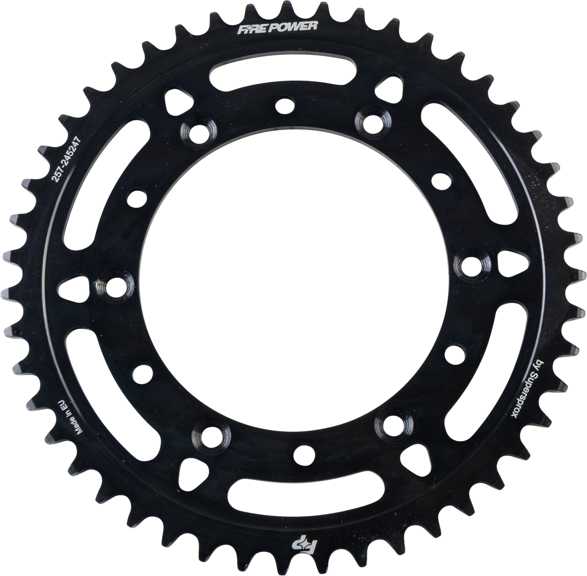 FIRE POWER REAR SPROCKET STEEL 47T BLK - FPS-2452-47-BLK