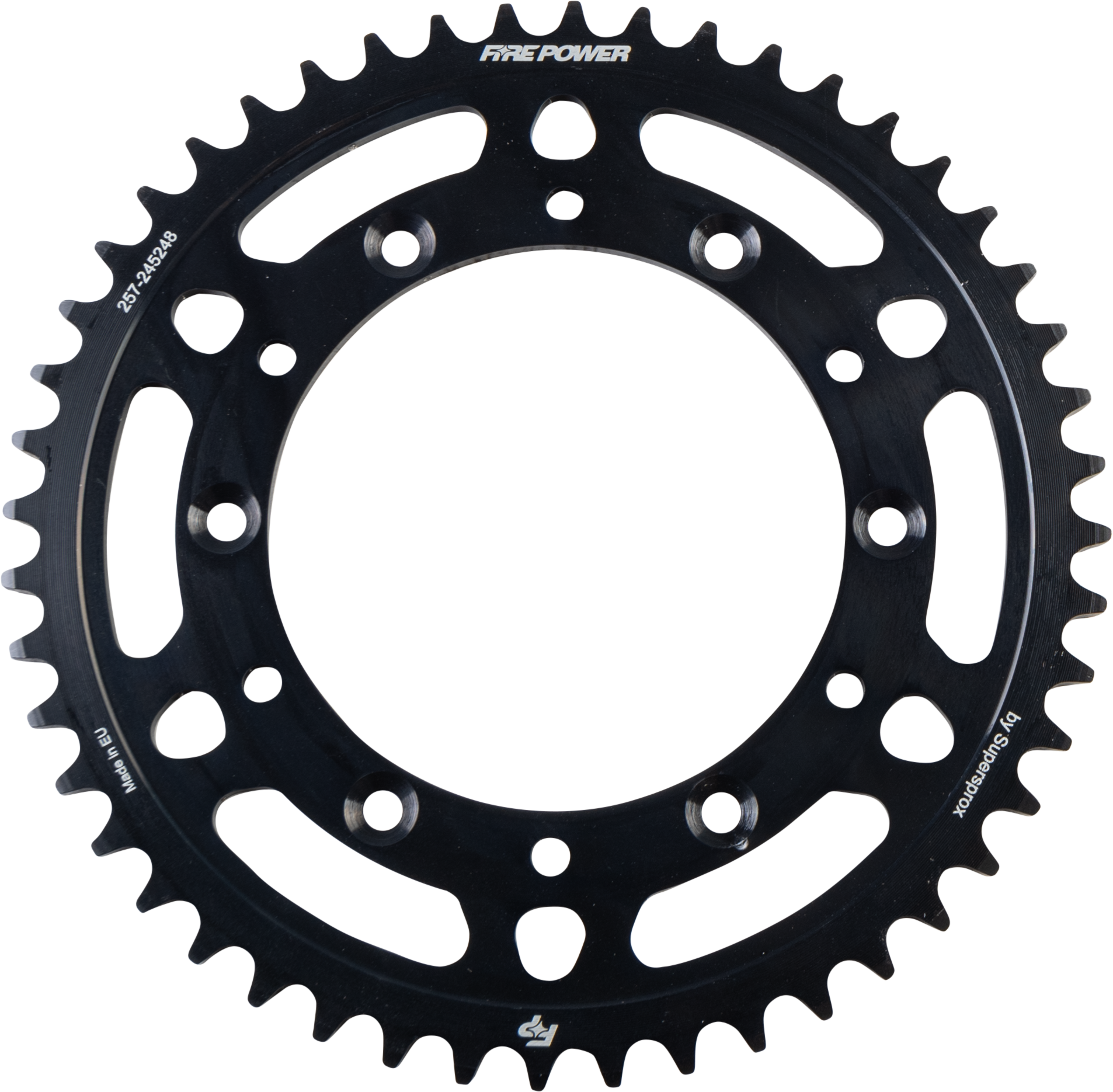 FIRE POWER REAR SPROCKET STEEL 48T BLK - FPS-2452-48-BLK