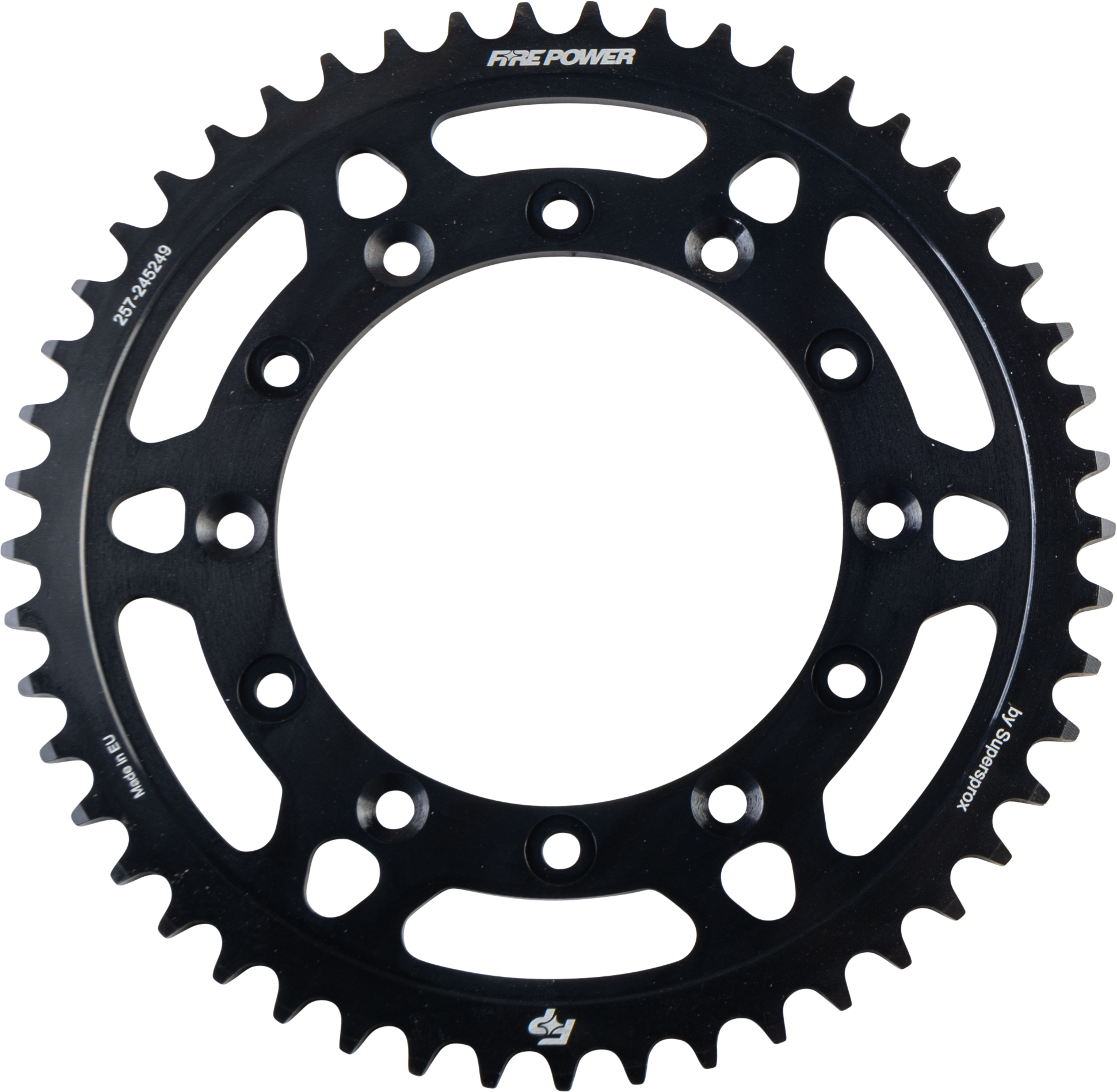 FIRE POWER REAR SPROCKET STEEL 49T BLK - FPS-2452-49-BLK