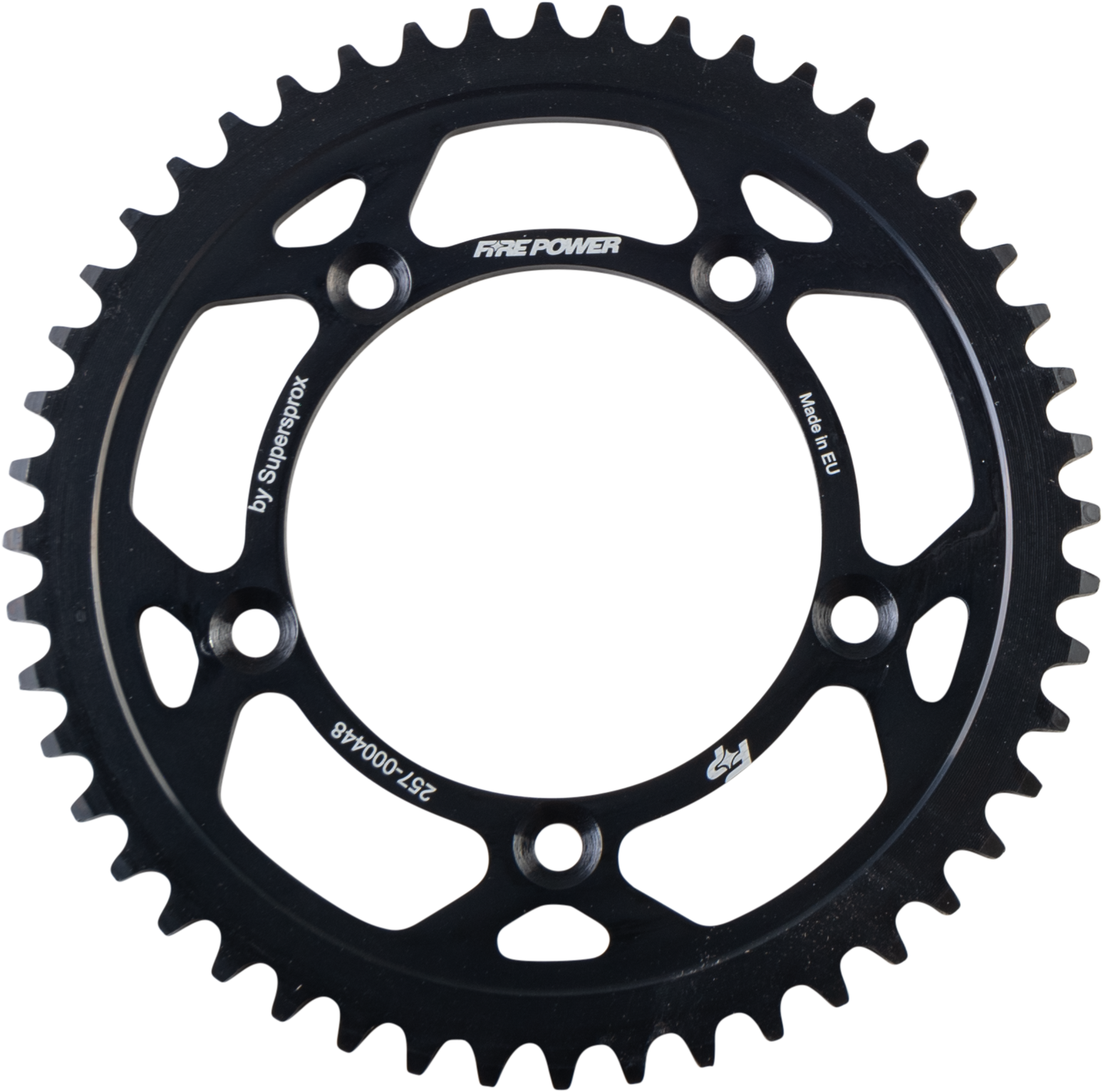 FIRE POWER REAR SPROCKET STEEL 48T BLK - FPS-4-48-BLK