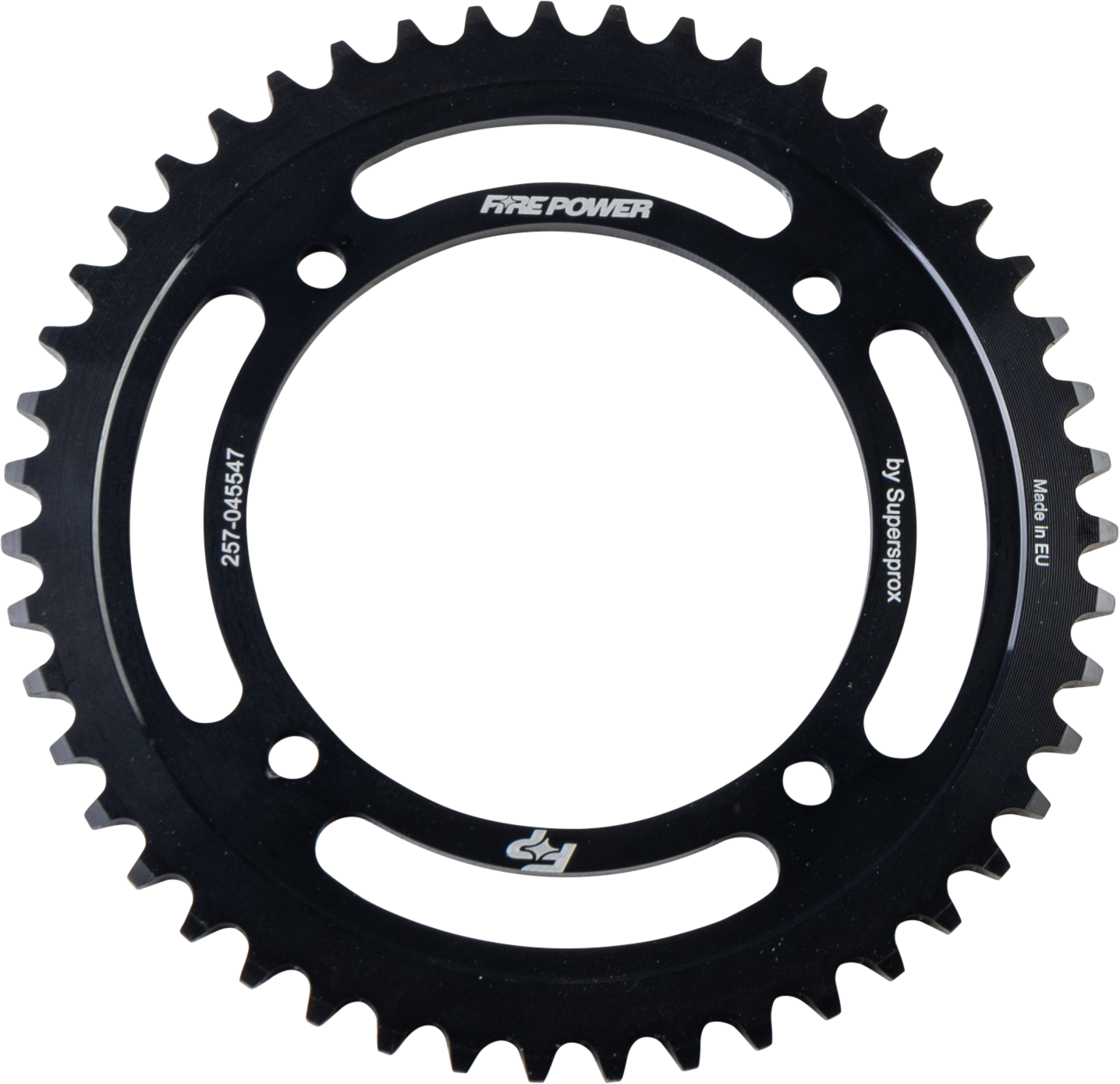FIRE POWER REAR SPROCKET STEEL 47T BLK - FPS-455-47-BLK