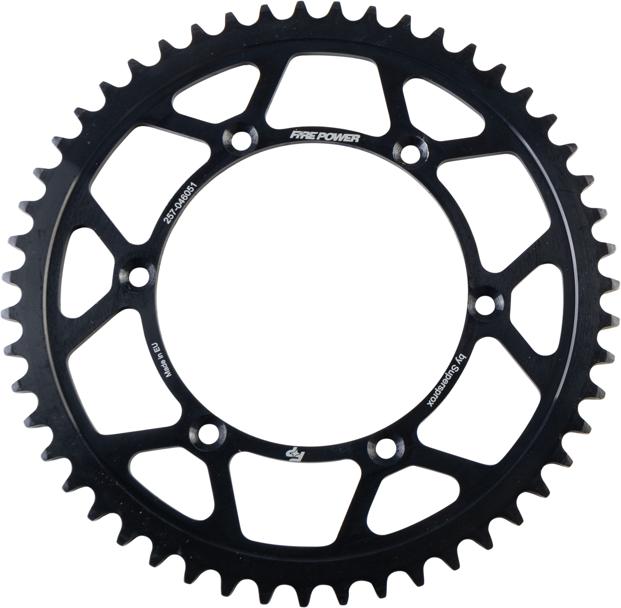 FIRE POWER REAR SPROCKET STEEL 51T BLK - FPS-460-51-BLK
