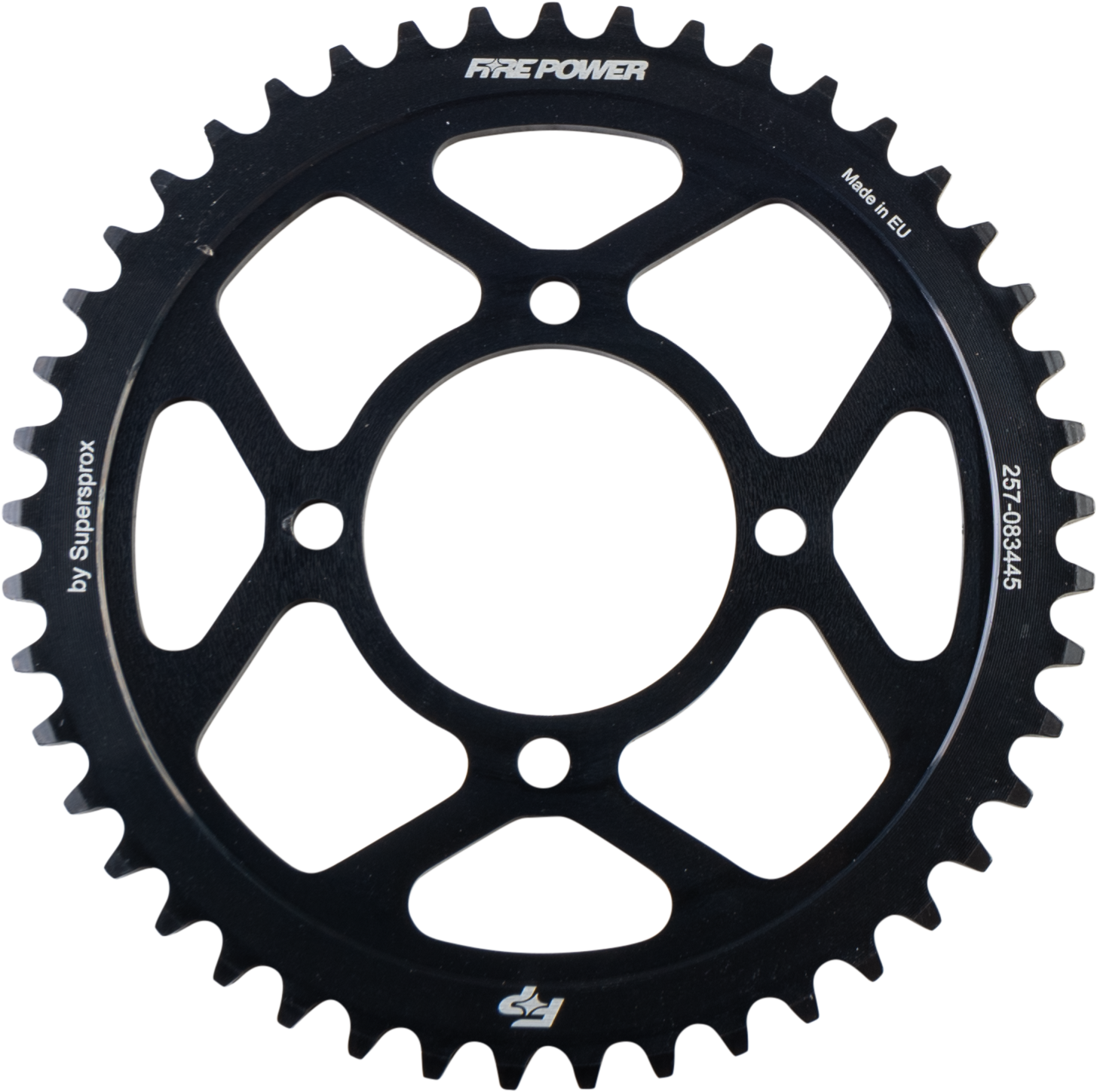 FIRE POWER REAR SPROCKET STEEL 45T BLK - FPS-834-45-BLK