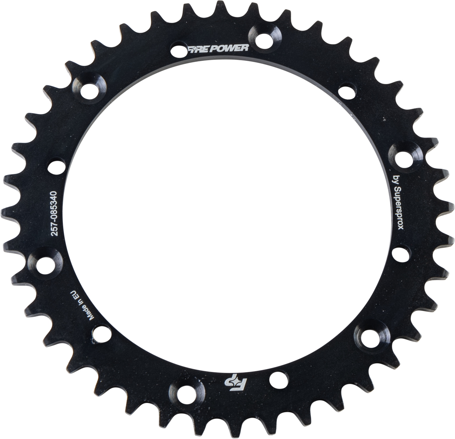 FIRE POWER REAR SPROCKET STEEL 40T BLK - FPS-853-40-BLK