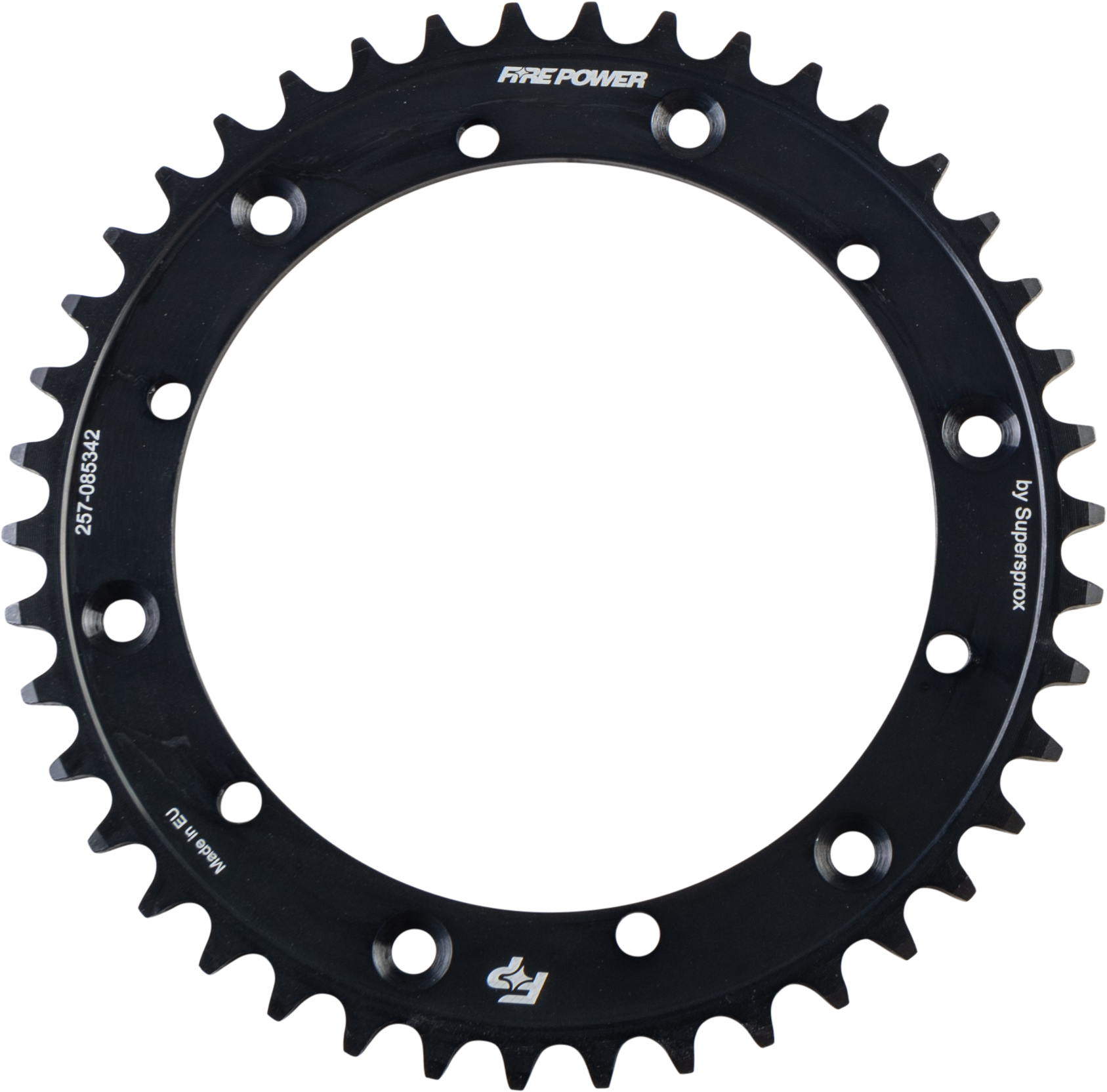FIRE POWER REAR SPROCKET STEEL 42T BLK - FPS-853-42-BLK